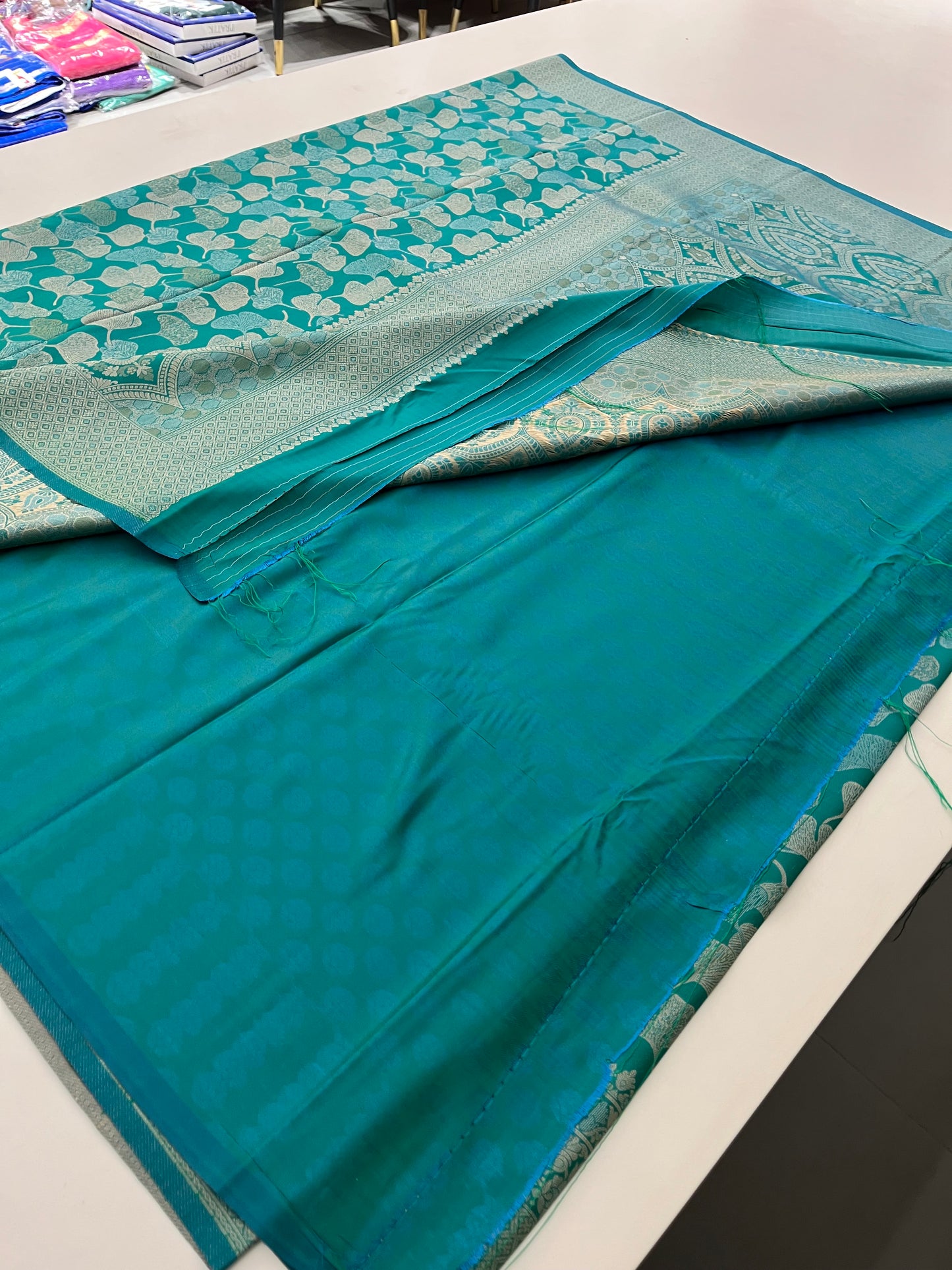Double zari Soft Saree