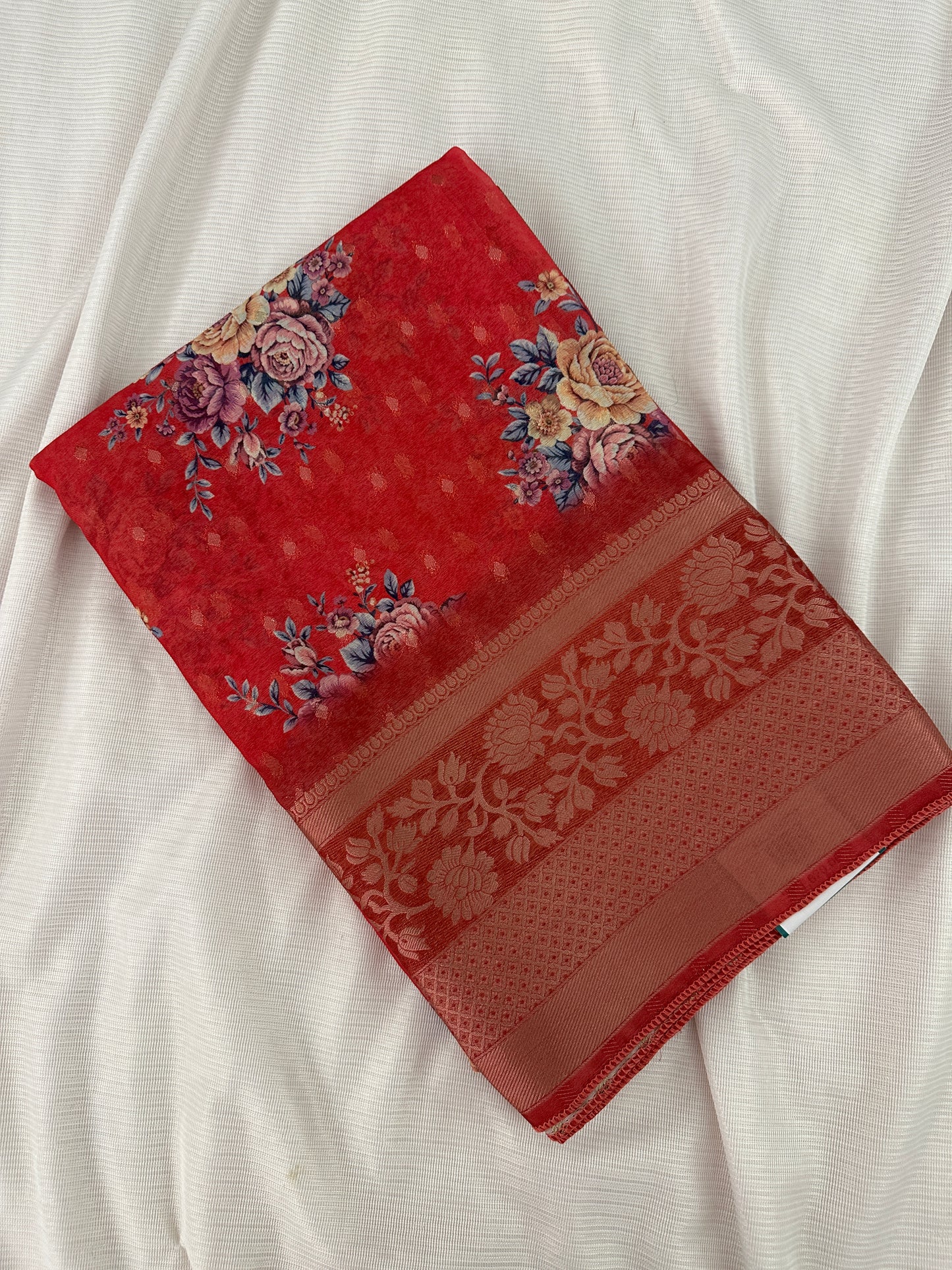 FLORAL ORGANZA SAREE