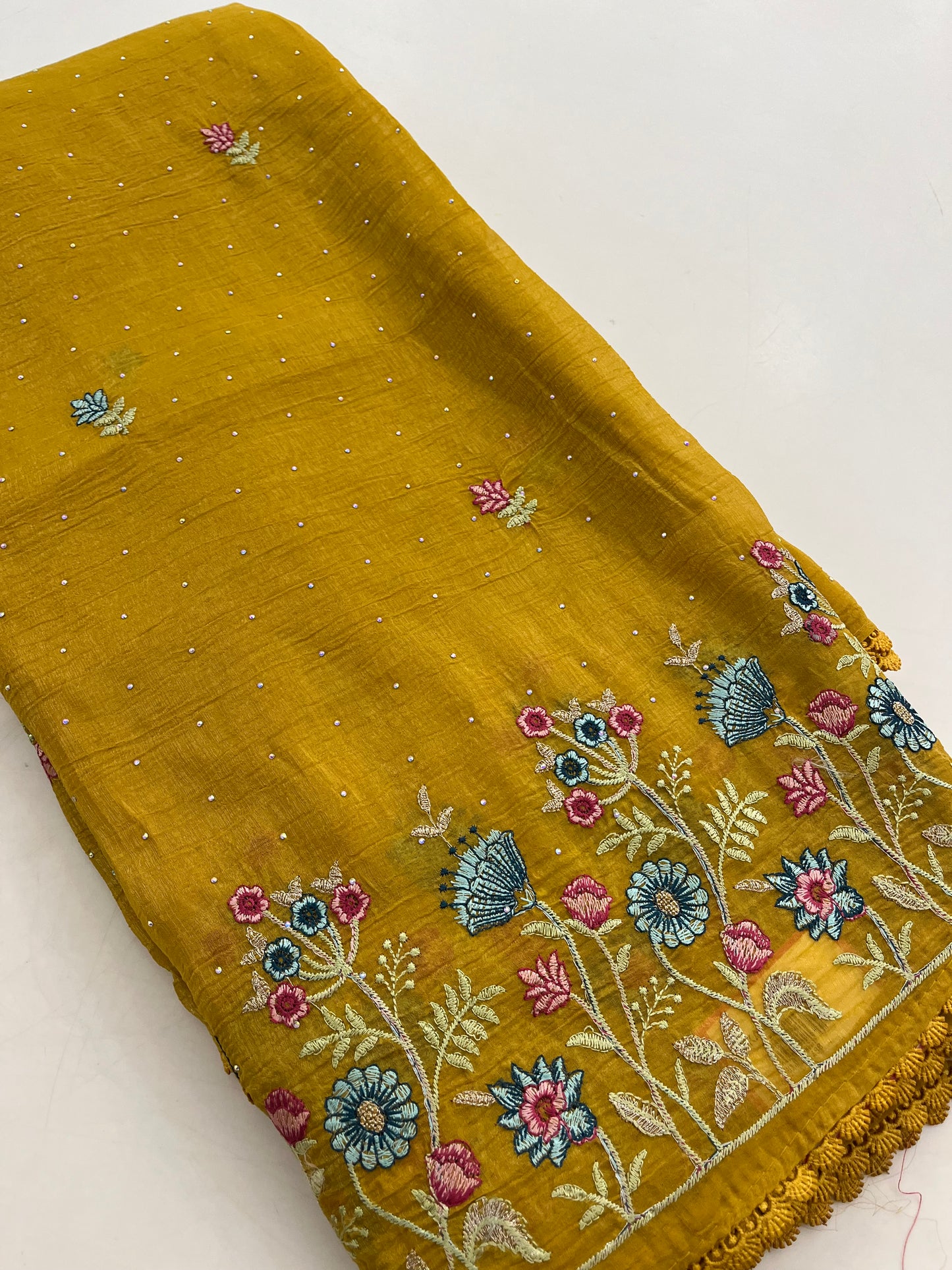 Soft organza embroidery