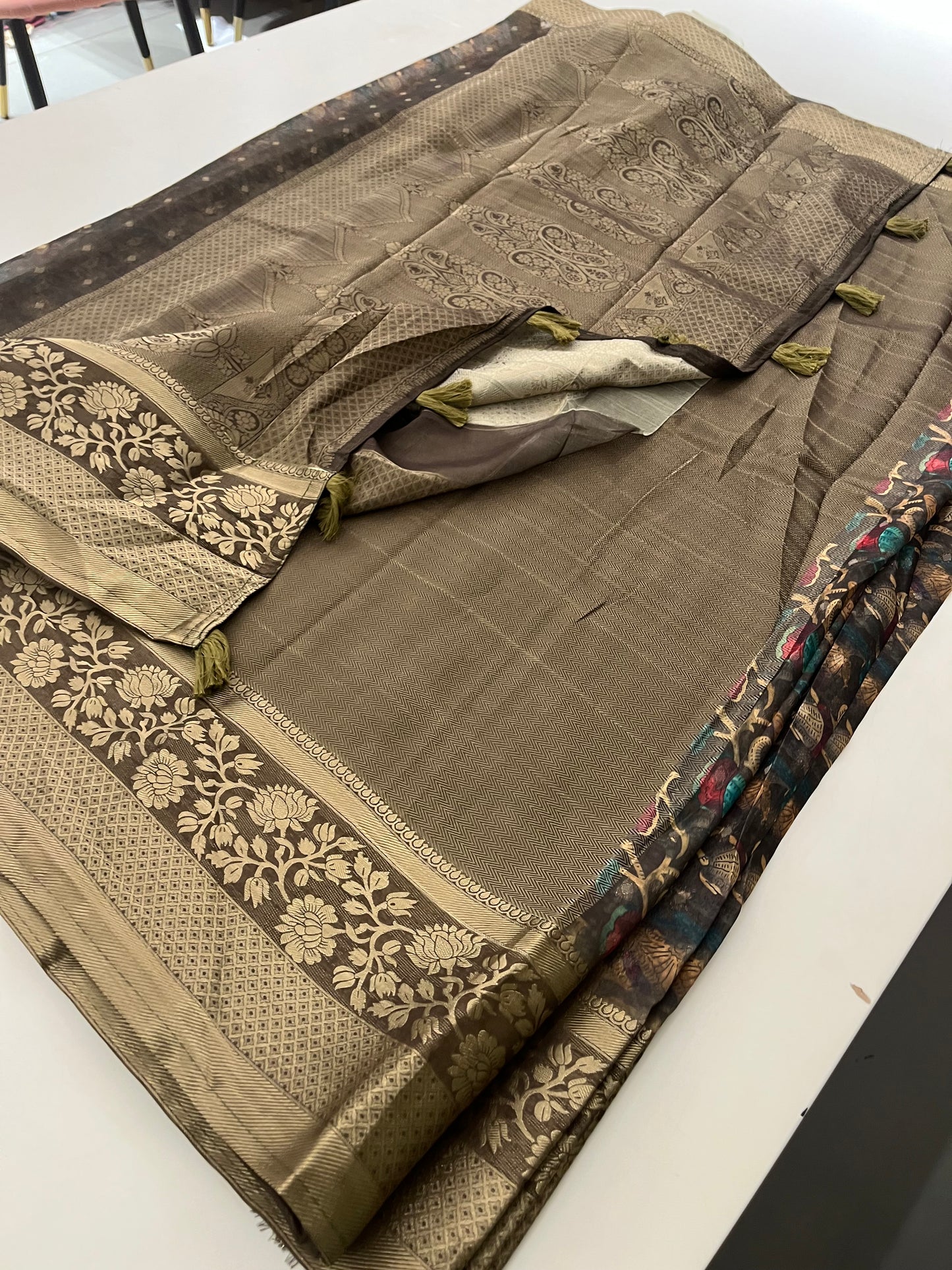 Premium printed Brosso Saree