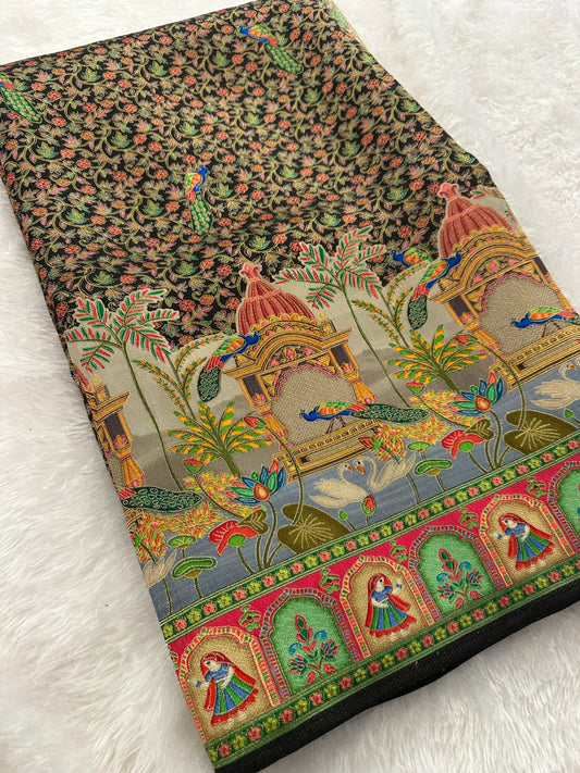 Pashmina kalamkari-M14