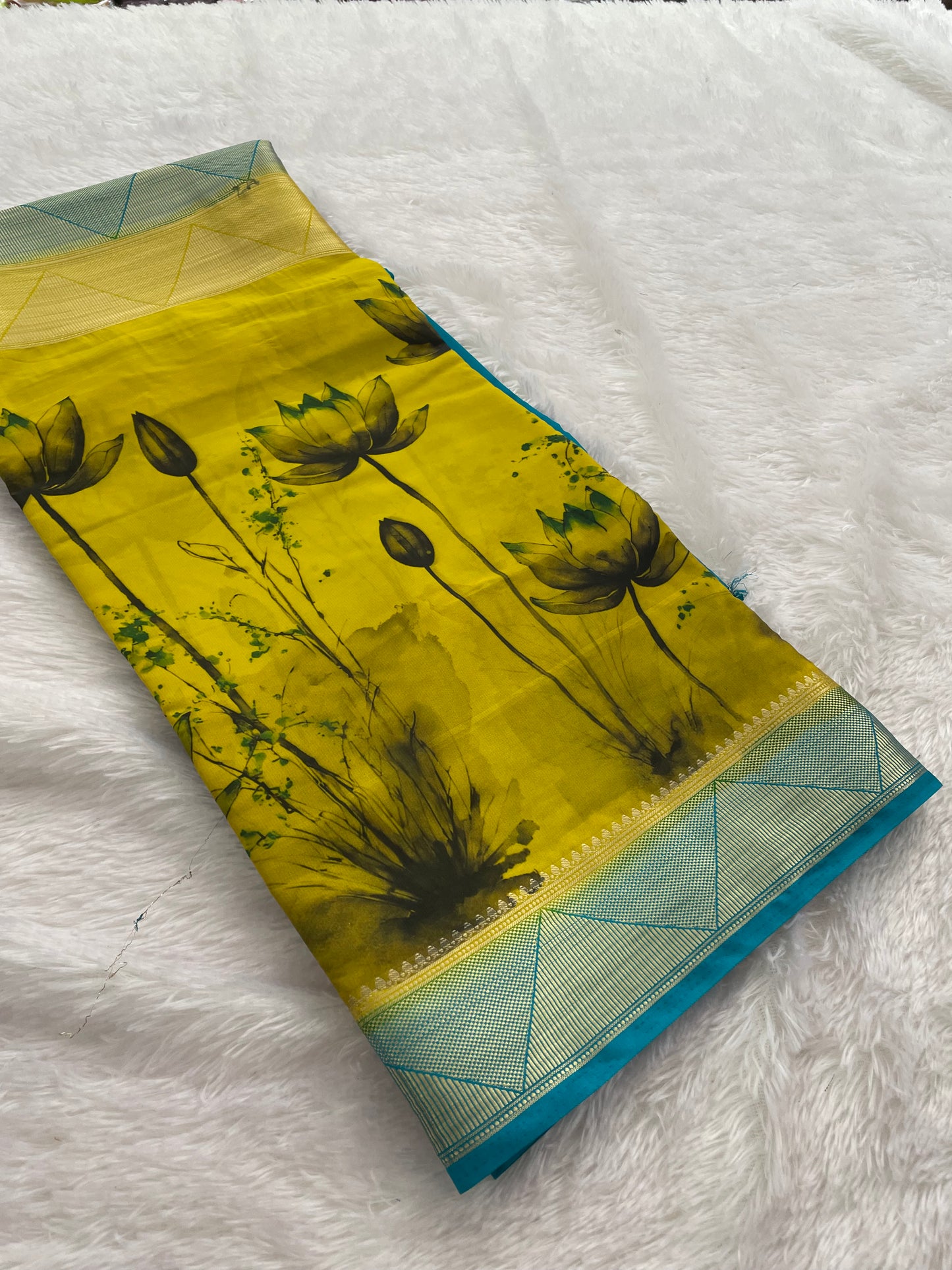 Printed Crape Silk