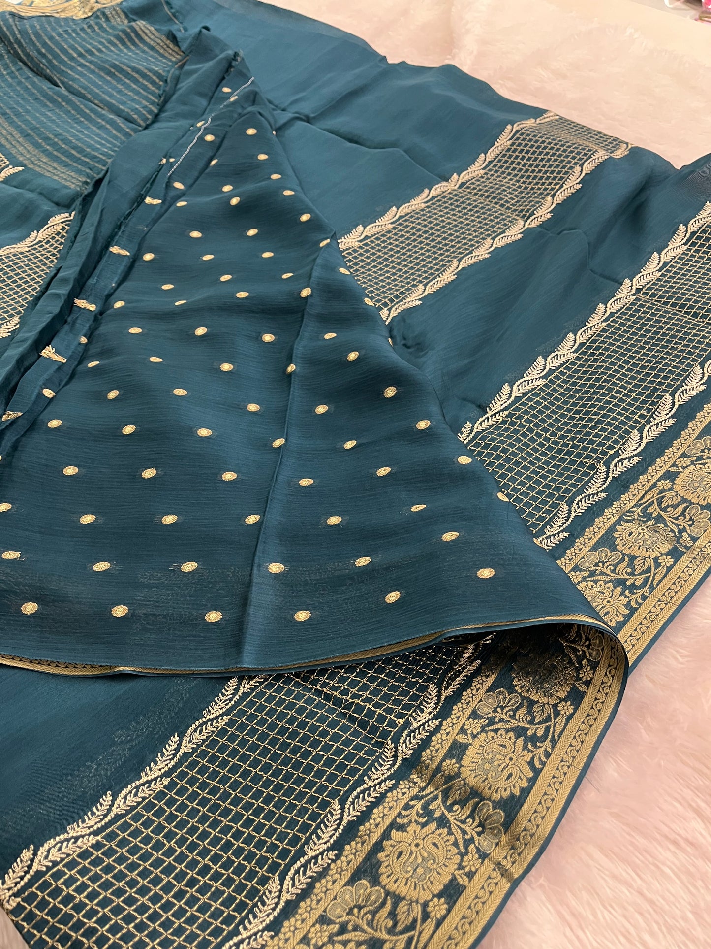 Designer Chinnon Fancy saree