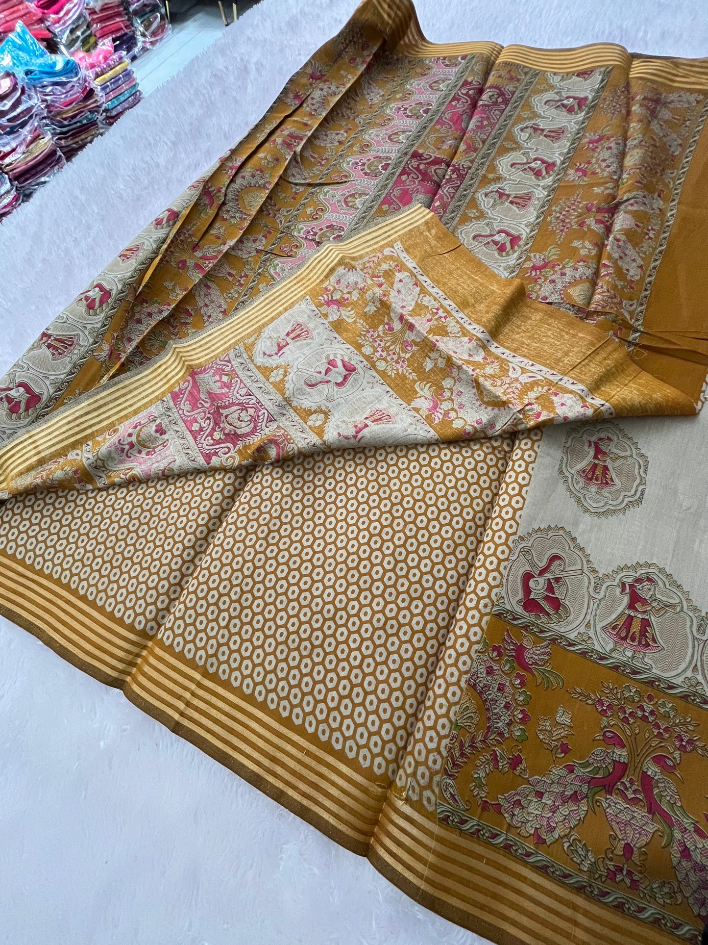Crape chiffon printed