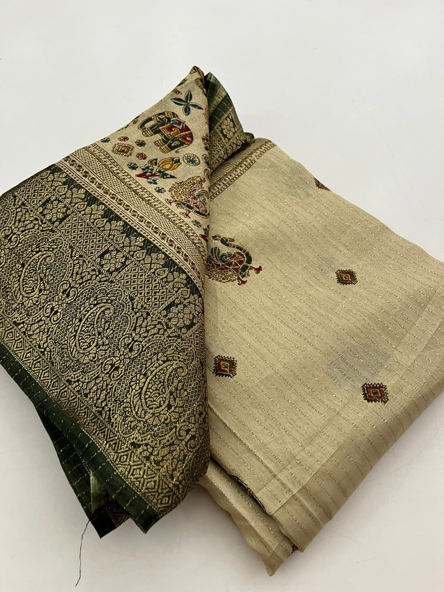Tussar Fancy Printed