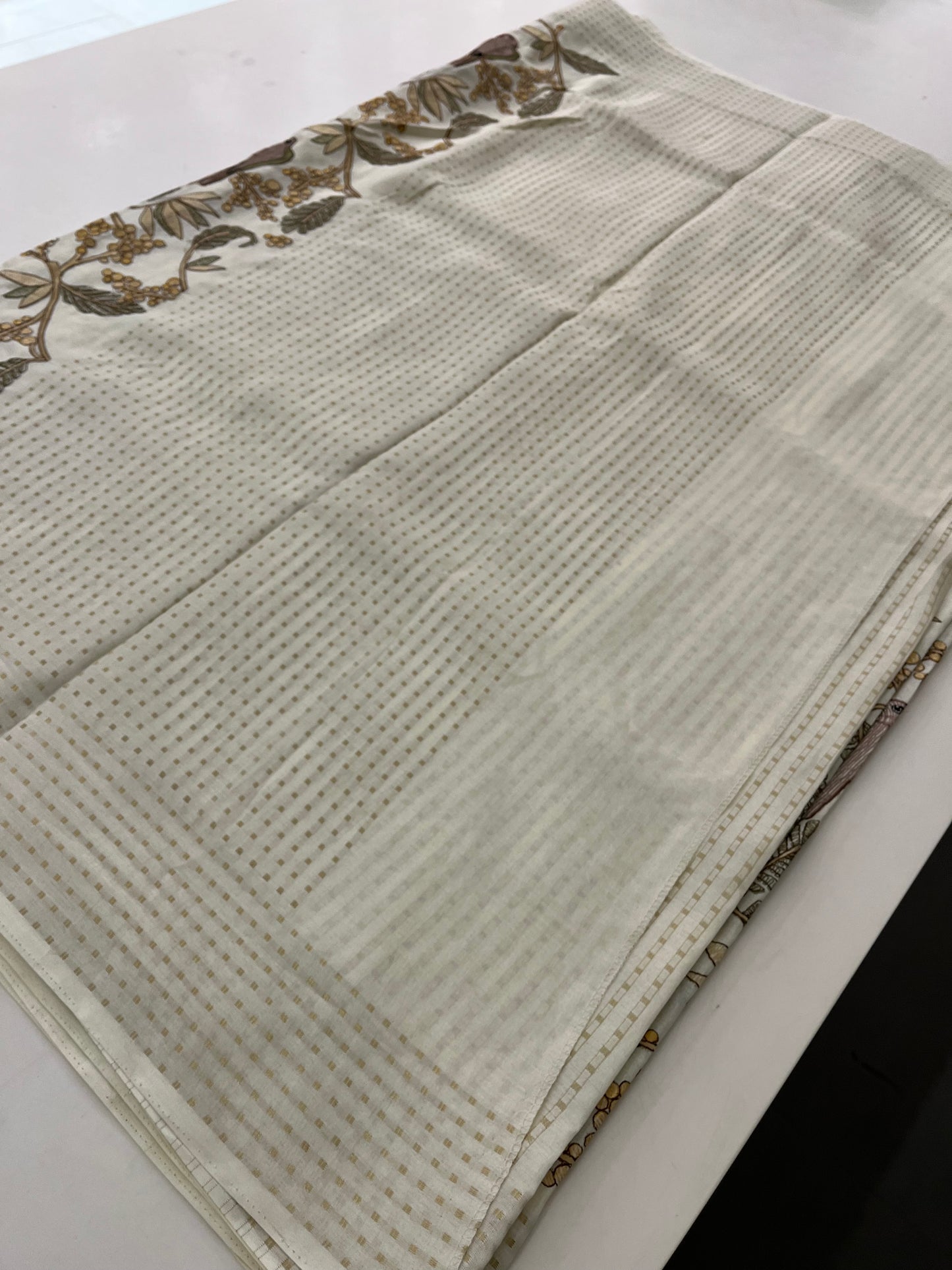 Pure Tussar Cotton Full Embroidery