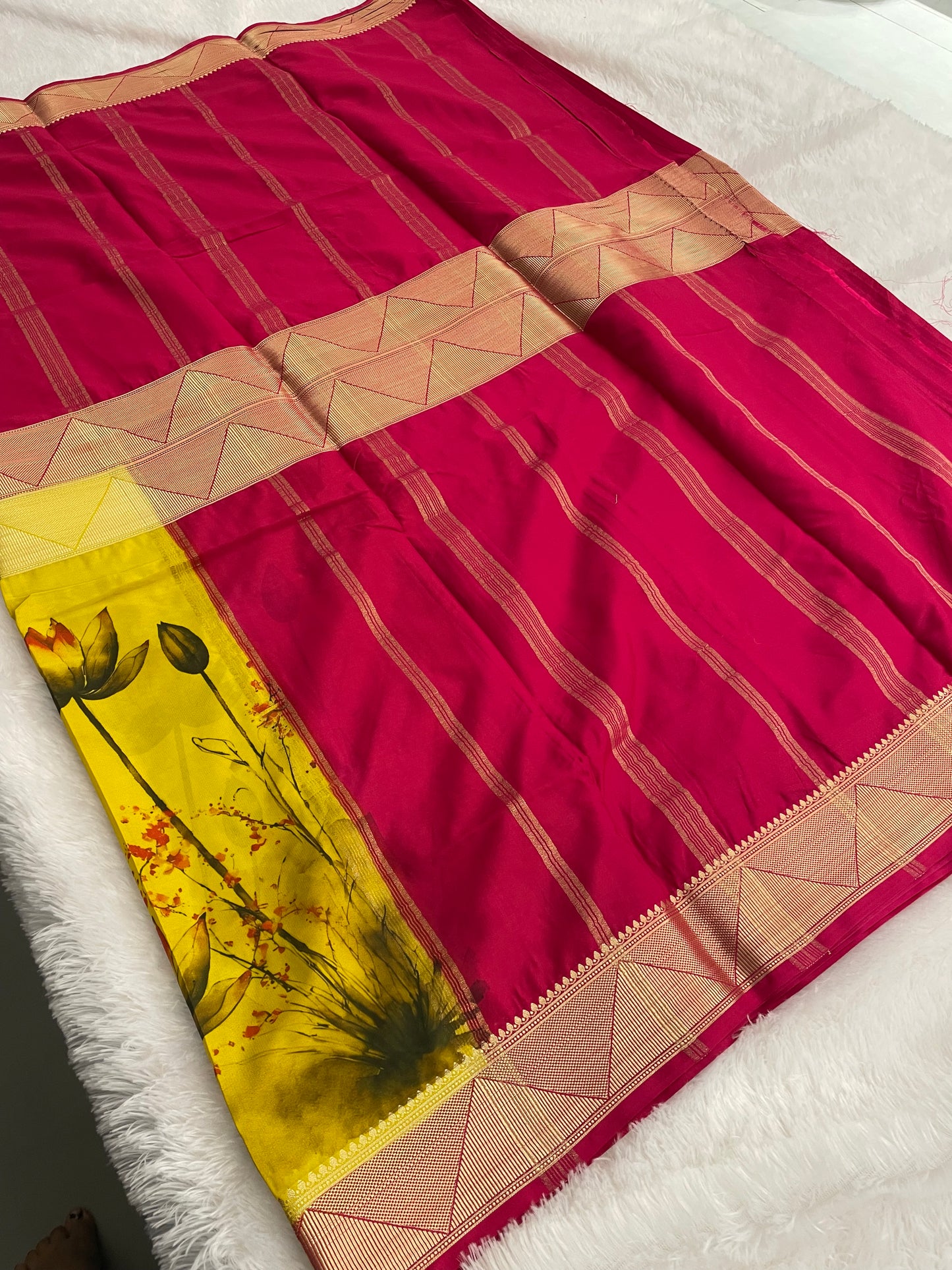 Printed Crape Silk
