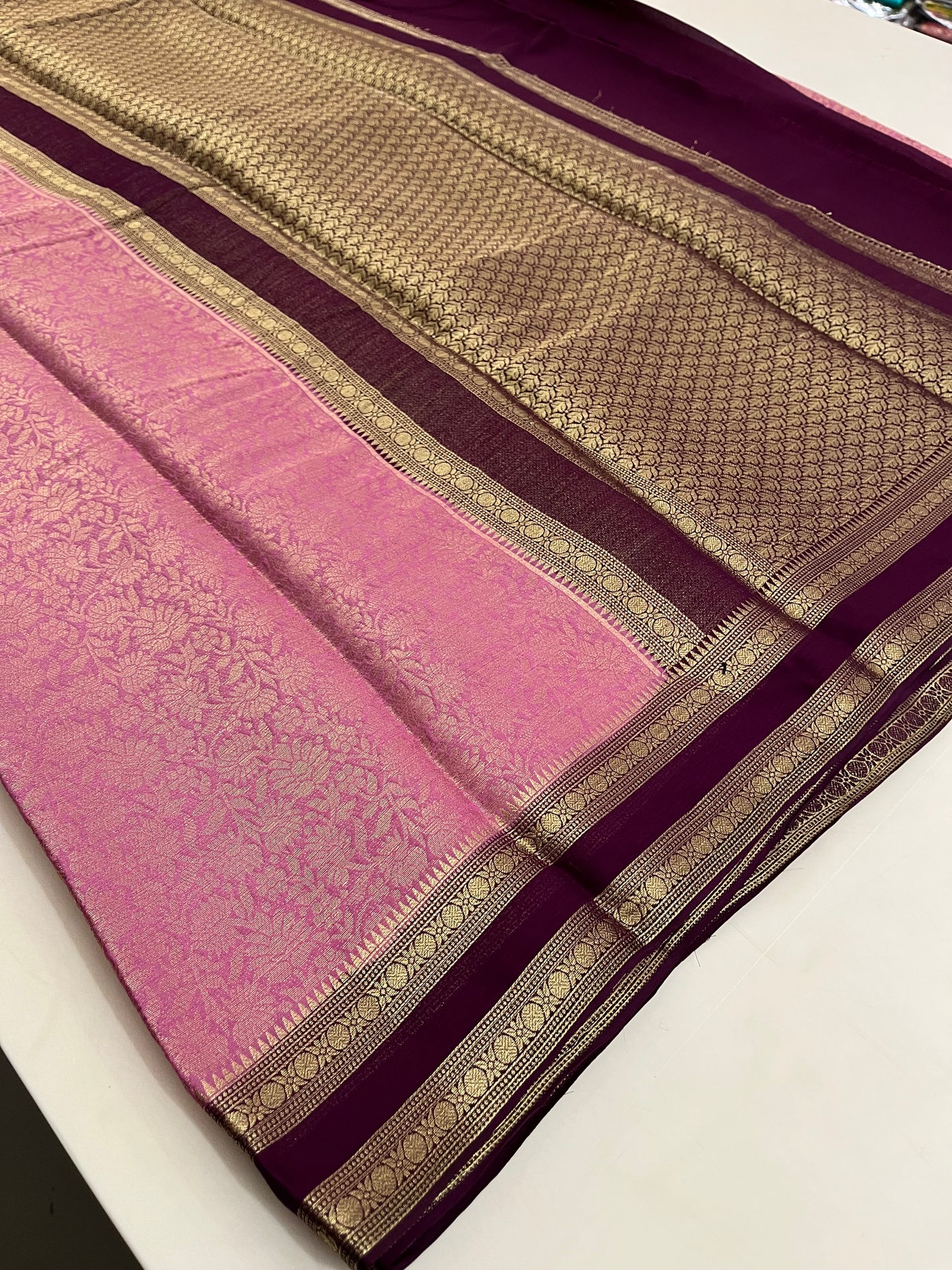 Brocade Banarasi soft silk