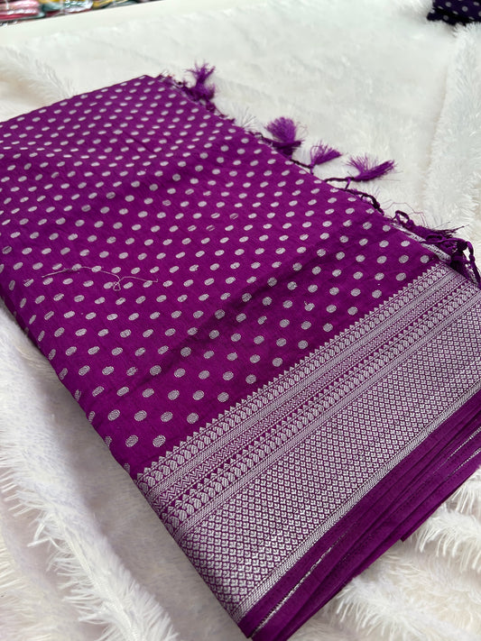 Tussar silver Butties