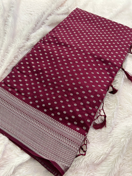 Tussar silver Butties