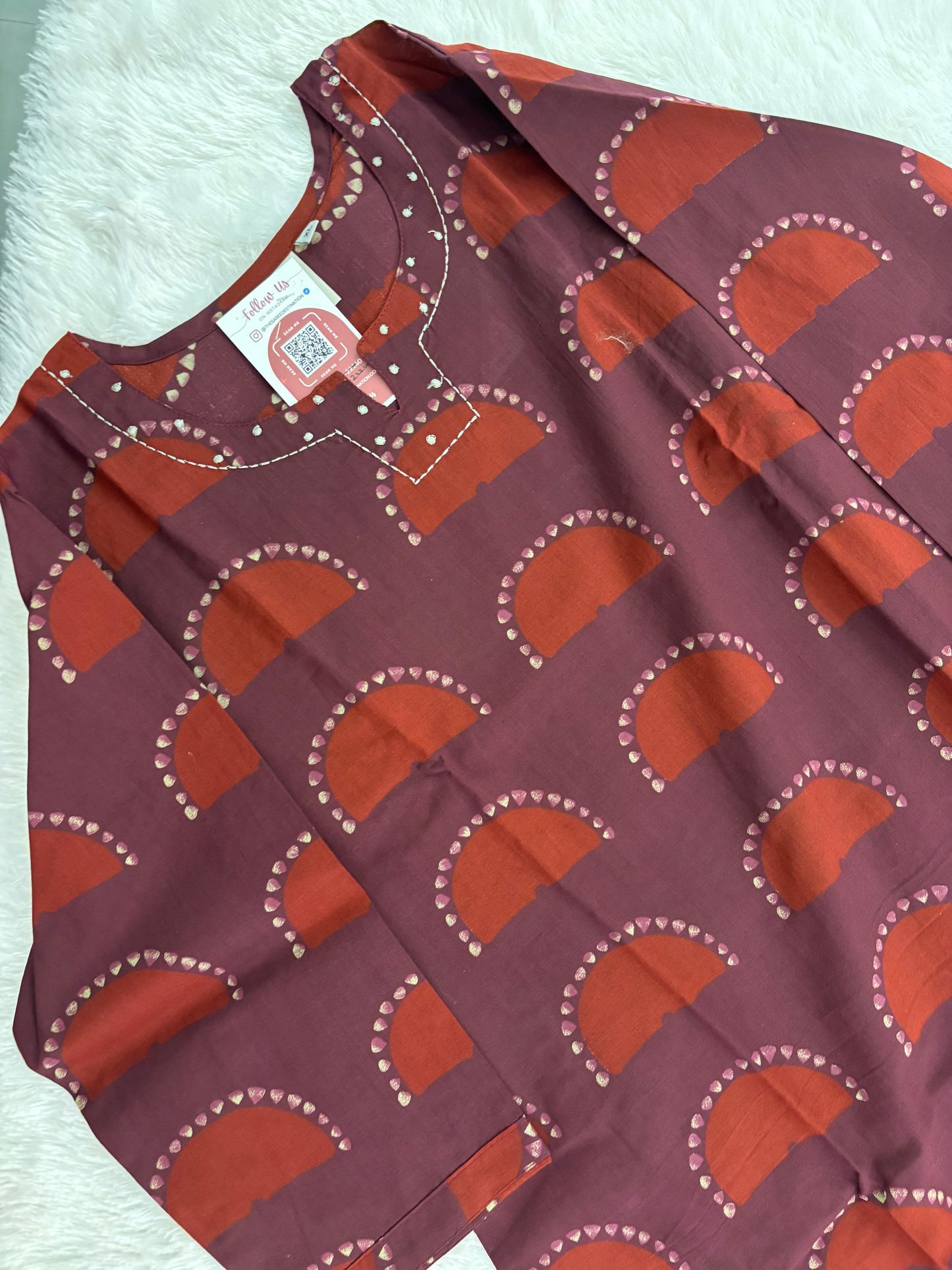 3 Piece Kurti Regular Fit Straight