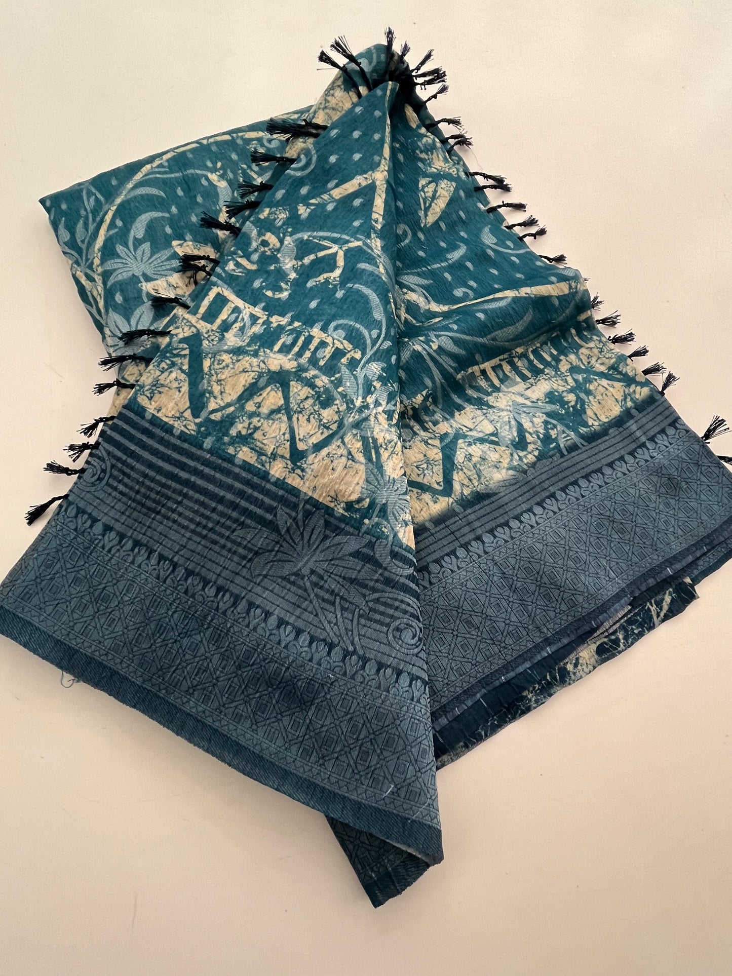 Printed Tussar Fancy