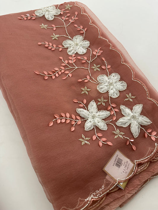Organza Work Fancy Appliqué Work-M24