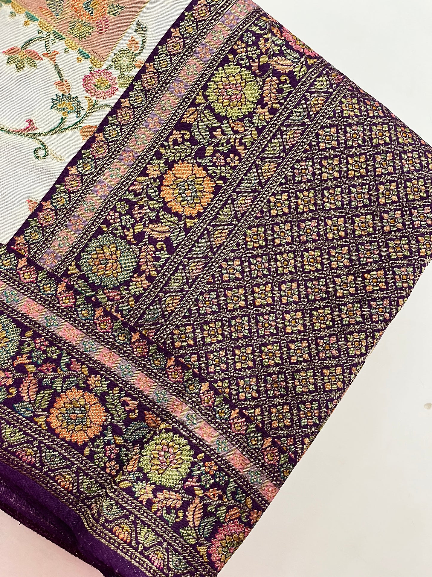 Ju3 Pure Dupion Silk Saree