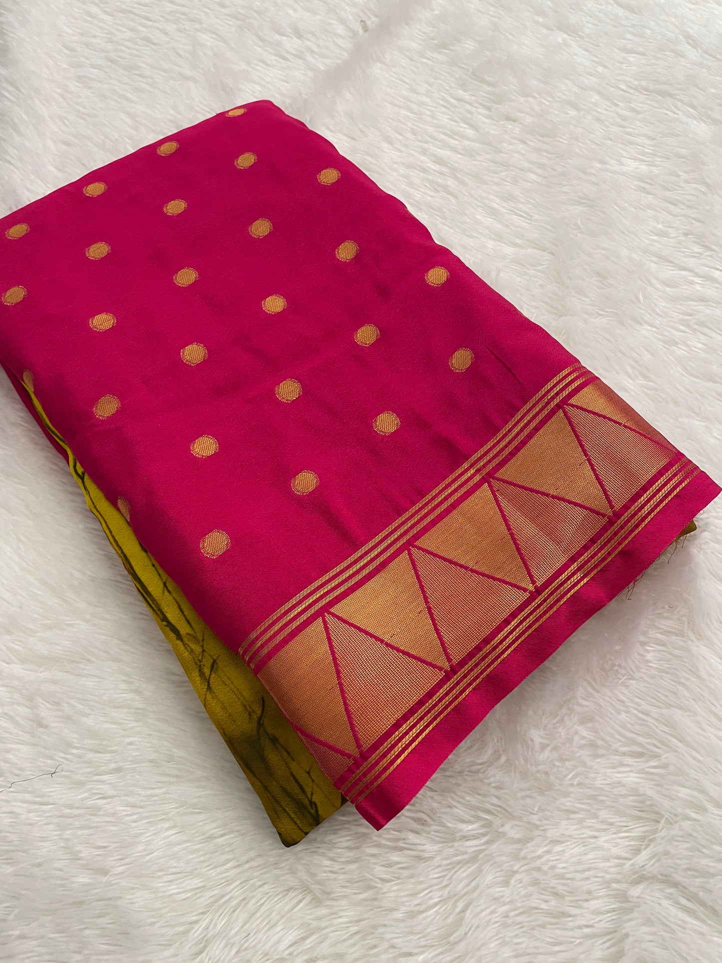 Printed crape silk