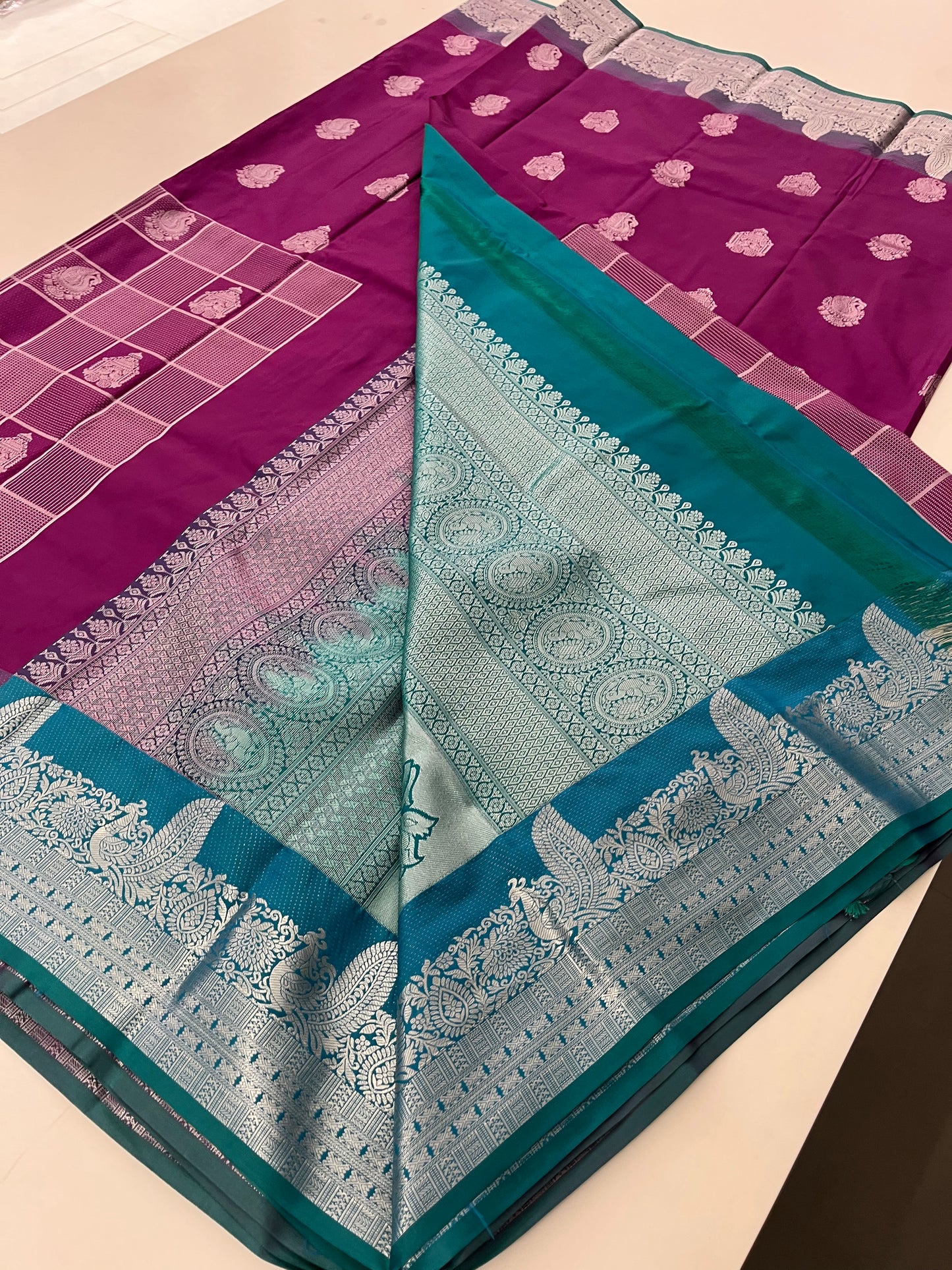 Semi Kanchi Silk Saree