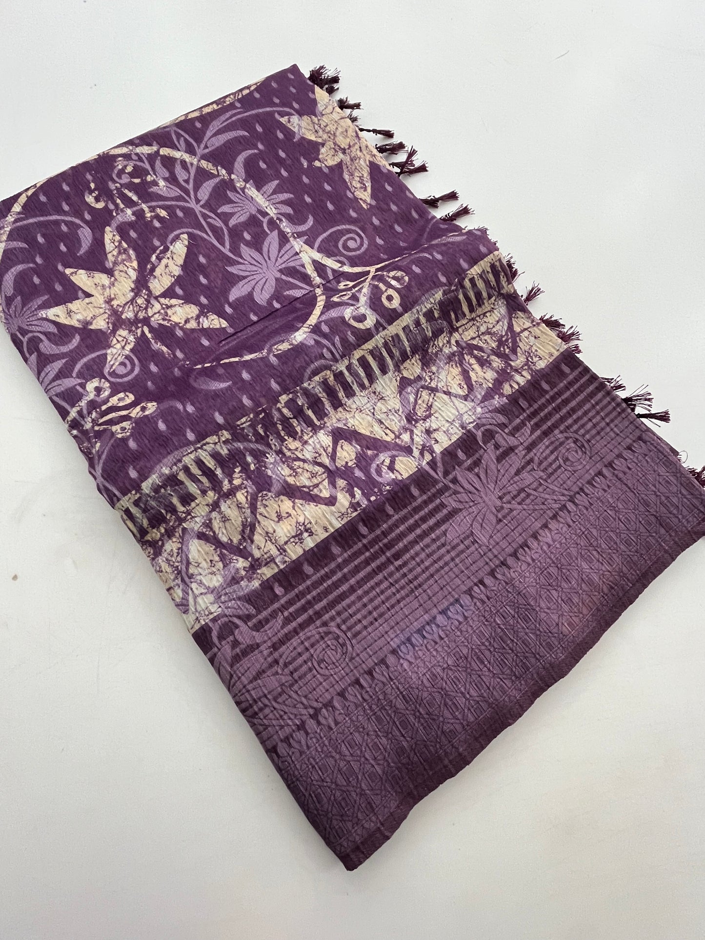 Printed Tussar Fancy