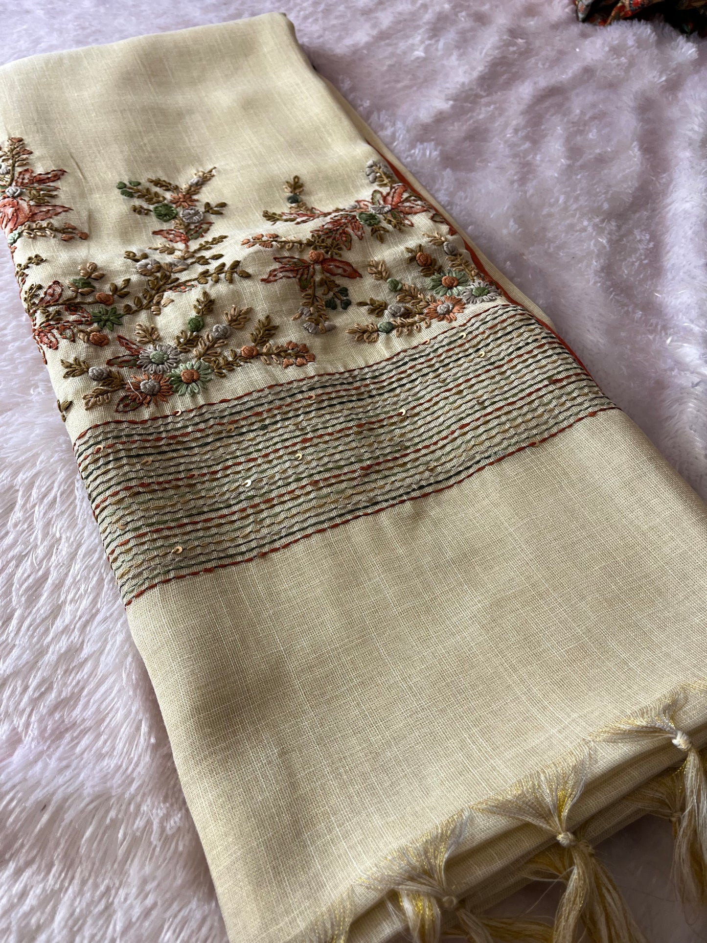 Linen Designer Embroidery
