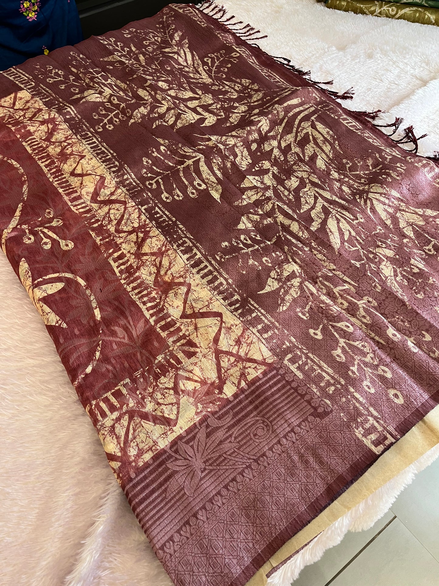 Printed Tussar Fancy