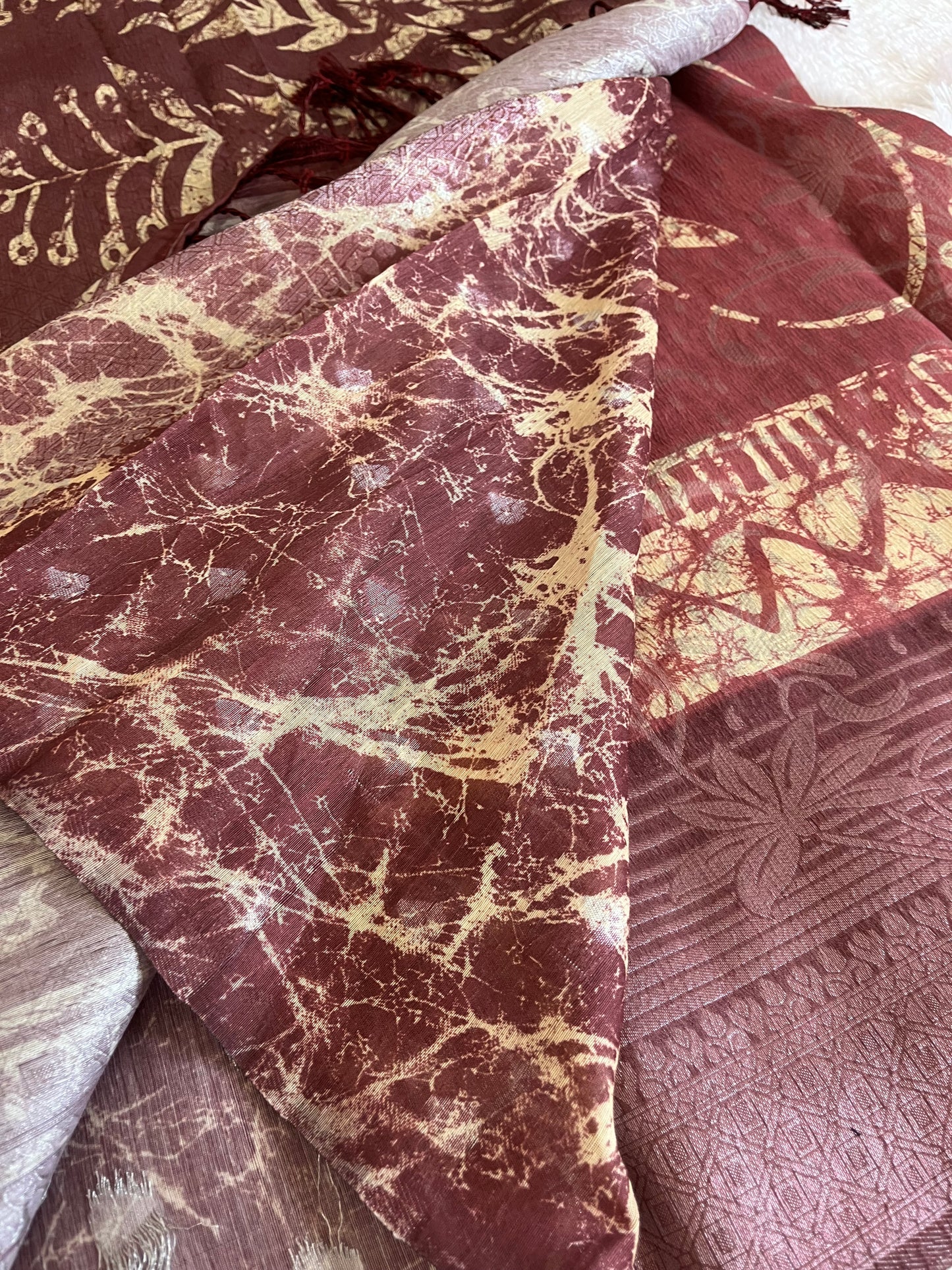 Printed Tussar Fancy