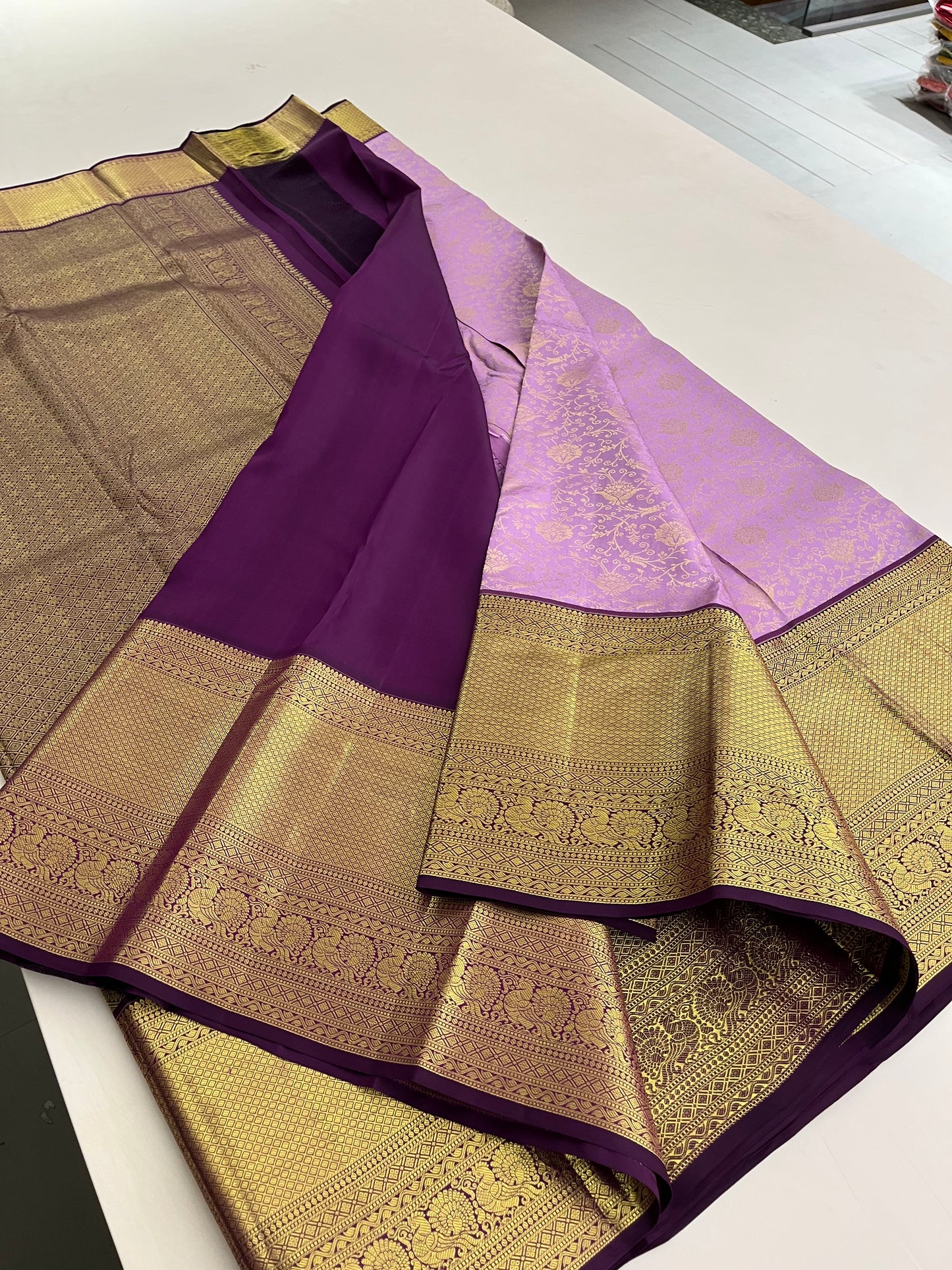 Pure Brocade Kanchi silk