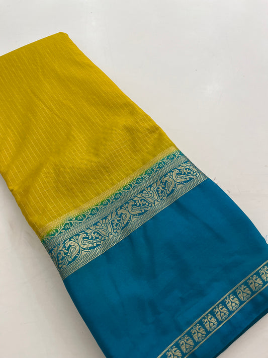 Crape checks contrast