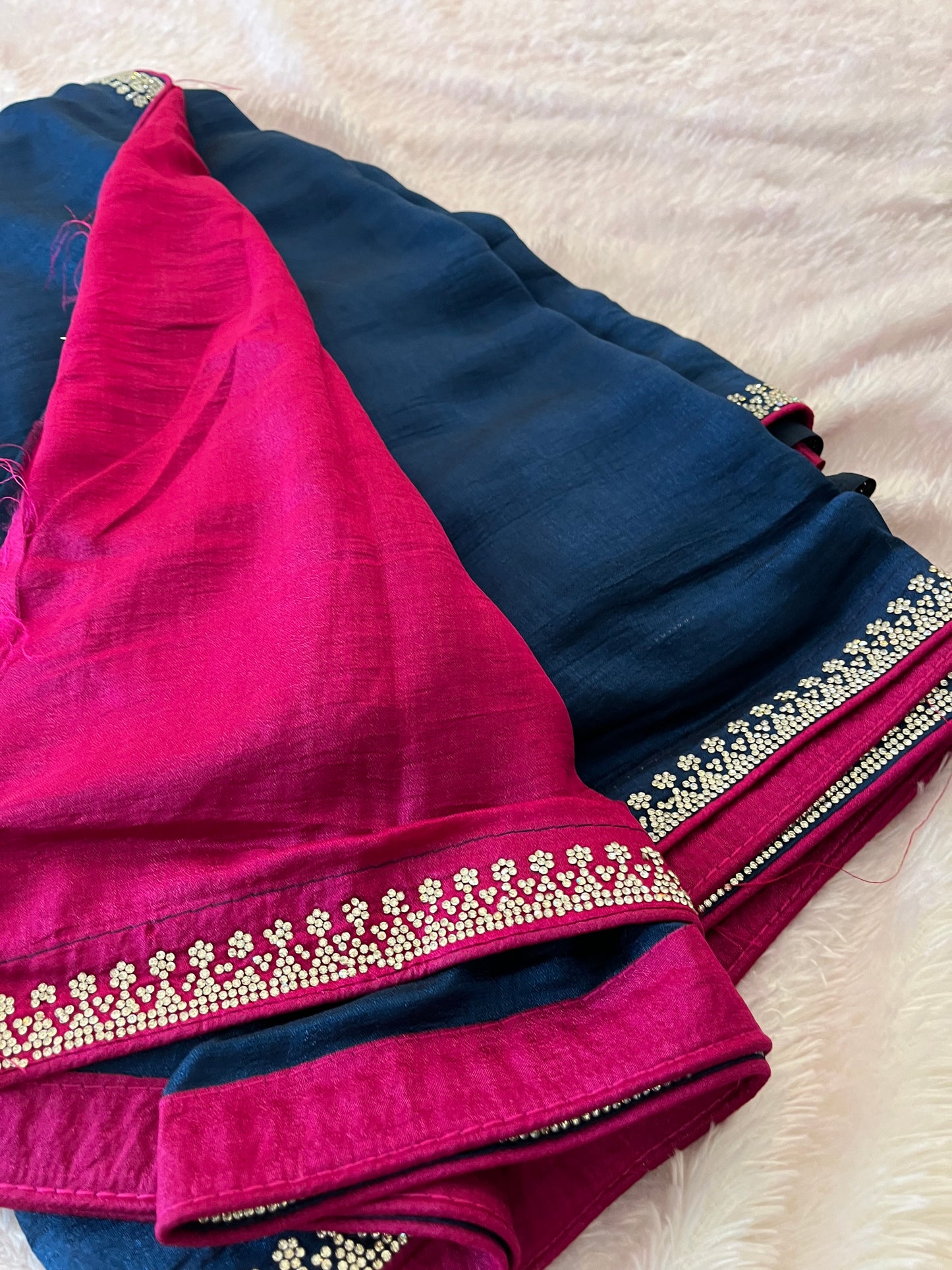 Tussar Fancy Stone Work