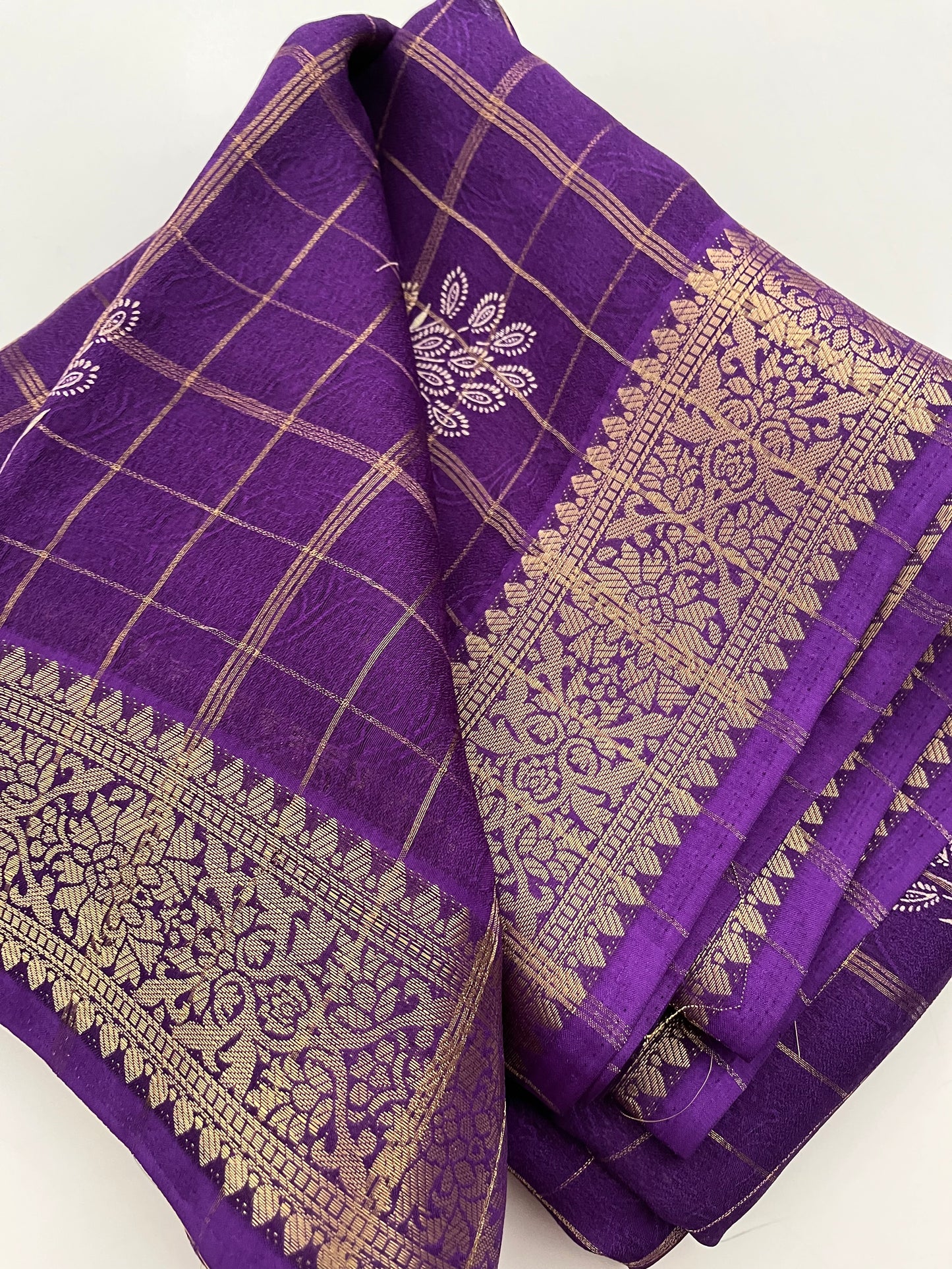 Ju4 Tussar Chiffon