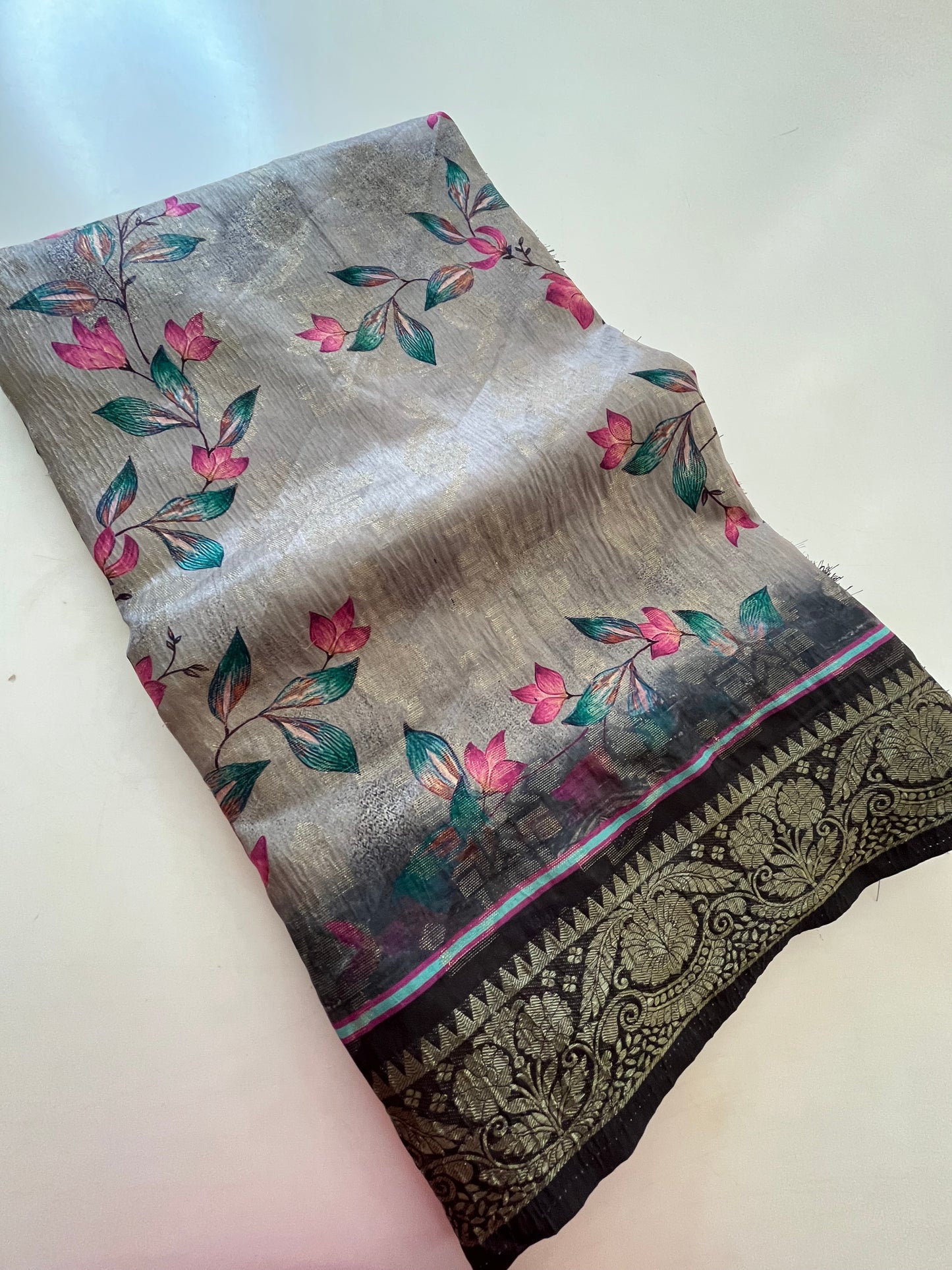Printed Tussar fancy