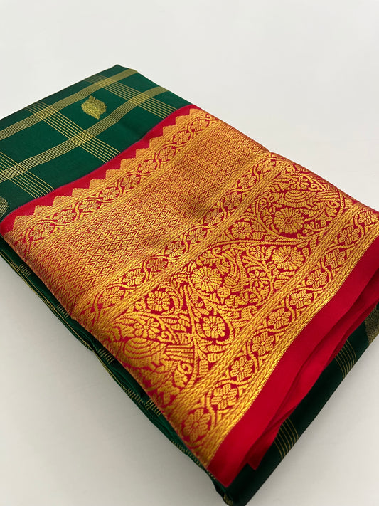 Pure Kanchipuram silk saree with silk mark certified