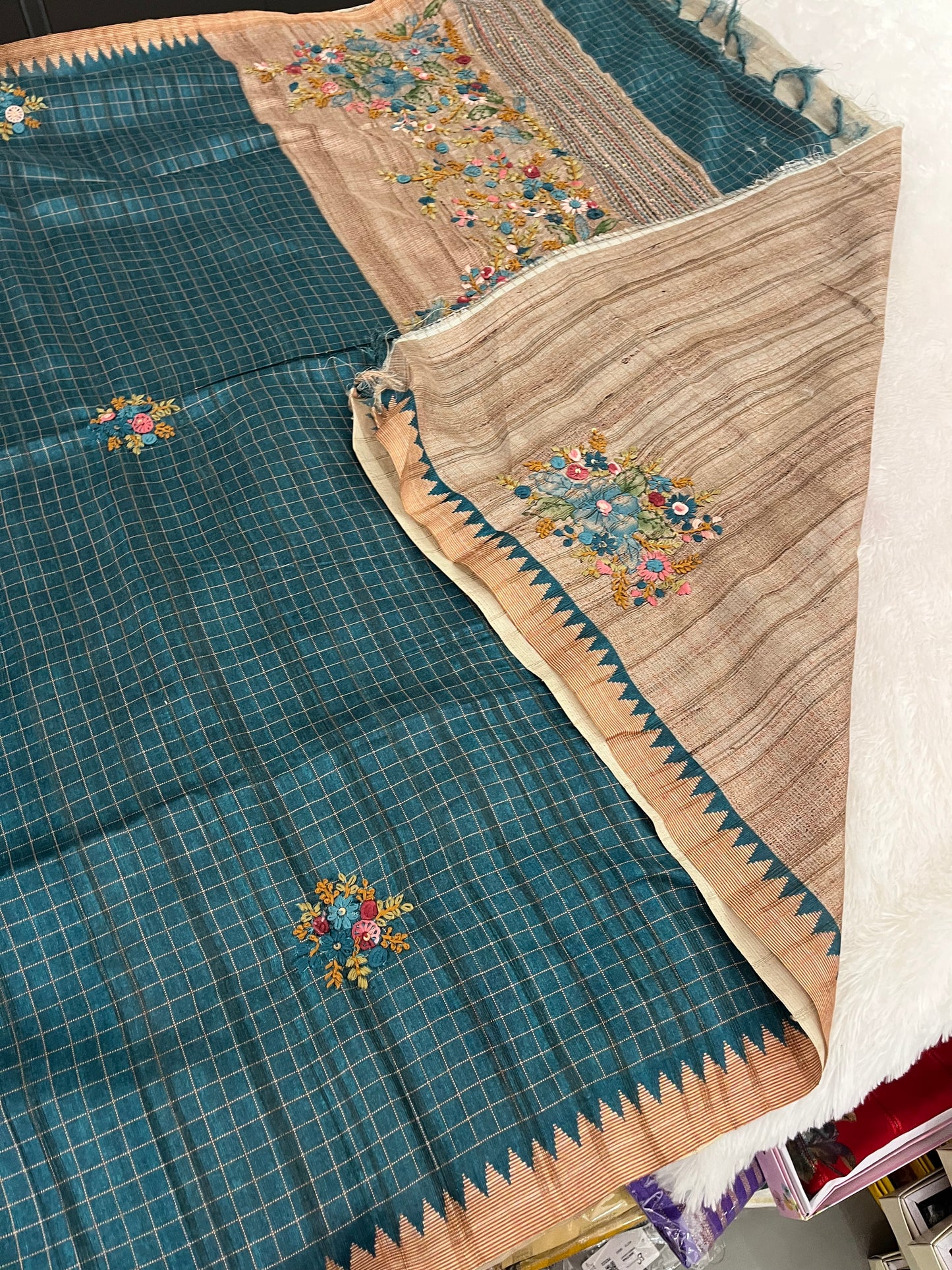 Tussar linen premium