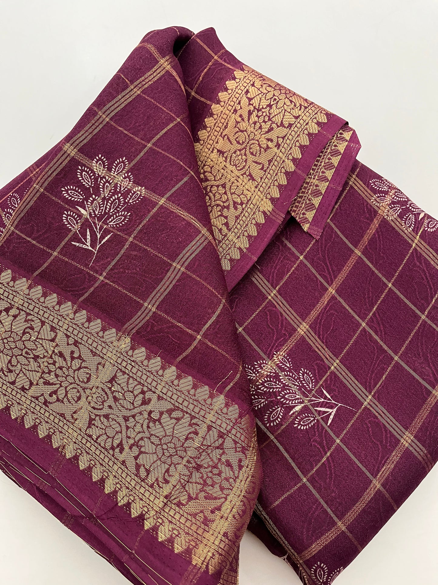 Ju4 Tussar Chiffon