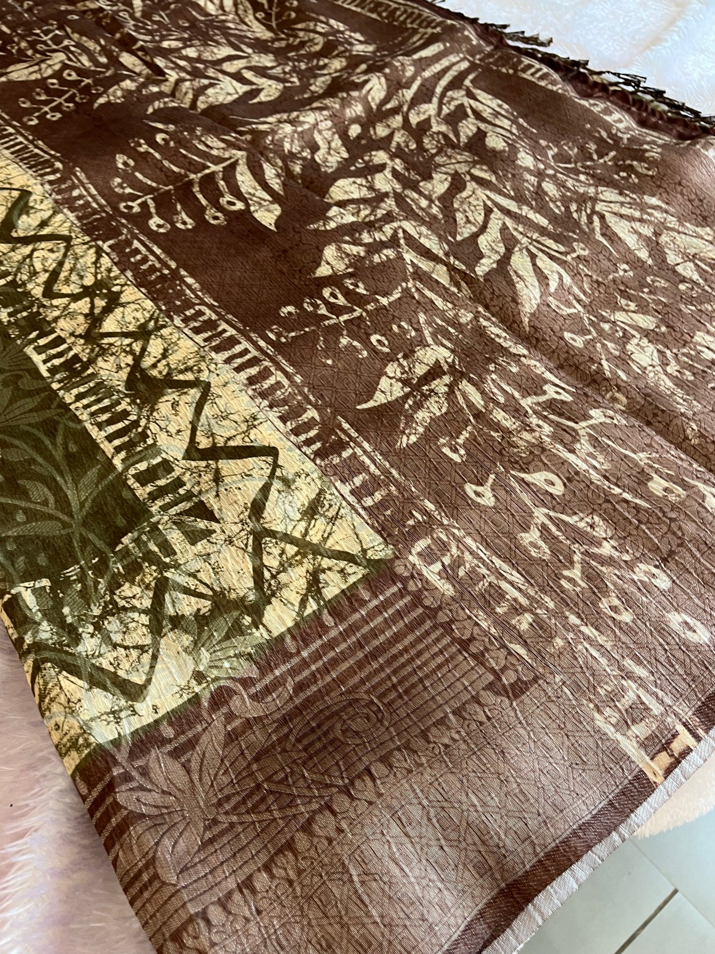 Printed Tussar Fancy