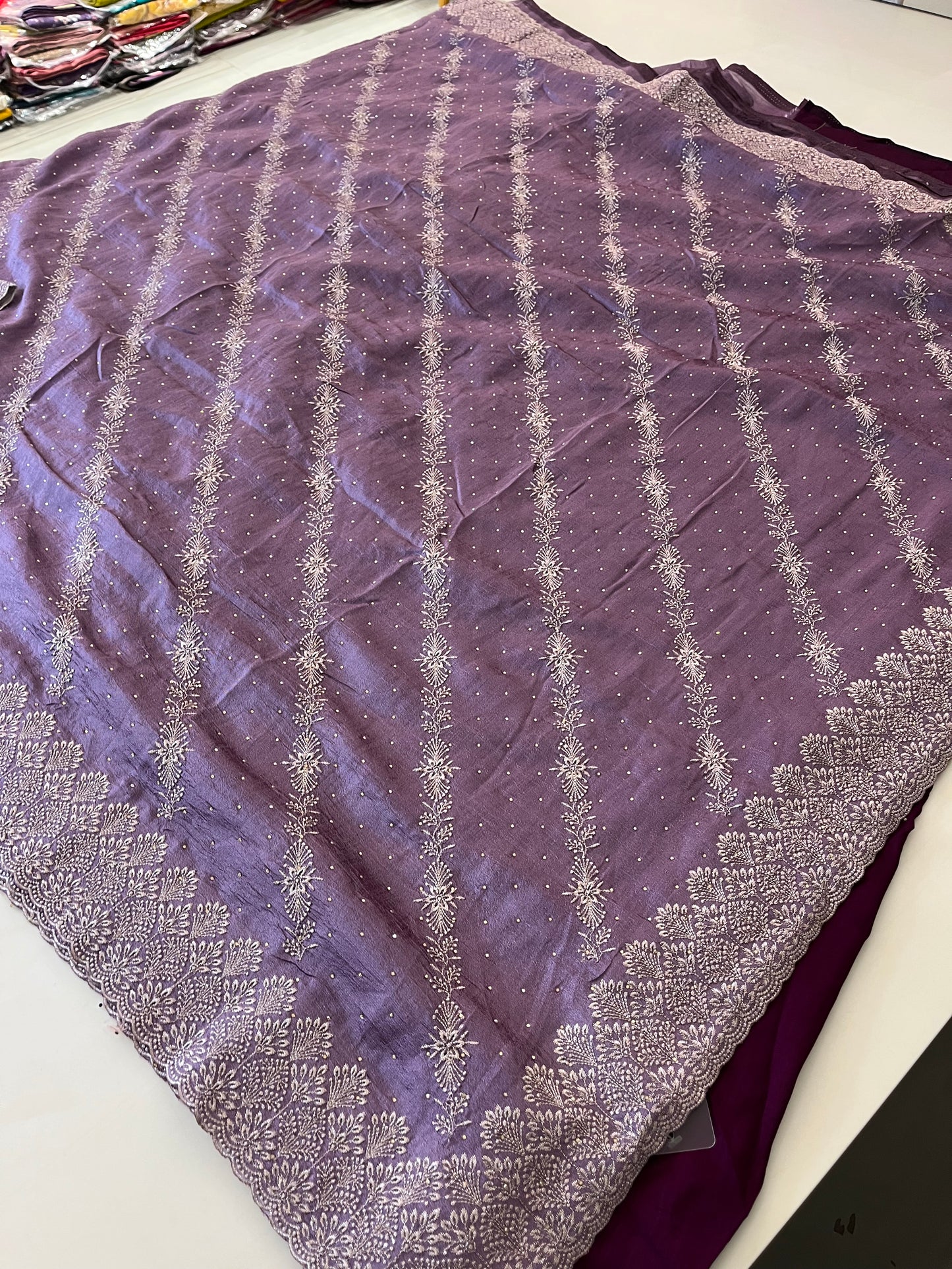 Tussar Work fancy saree-1016