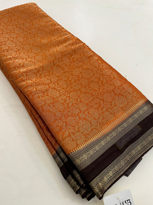 Brocade Banarasi soft silk