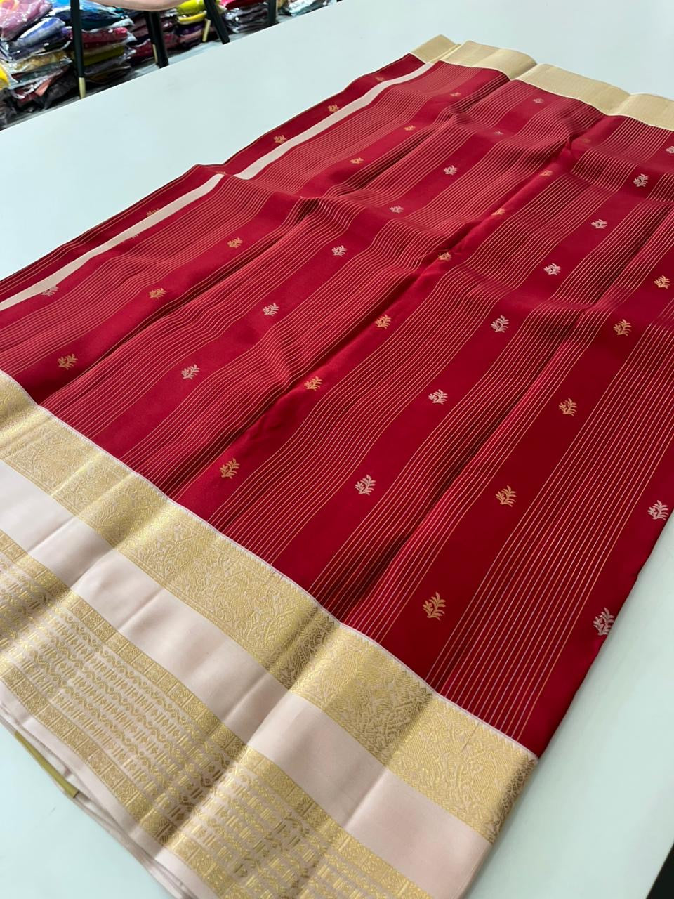 Dark Pink x Light Pink Kanchi Pattu Saree