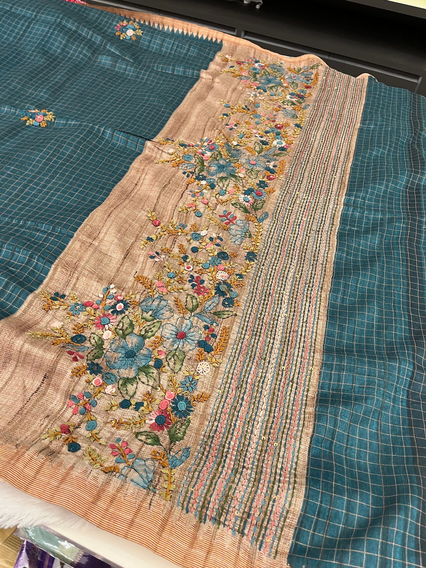 Tussar linen premium