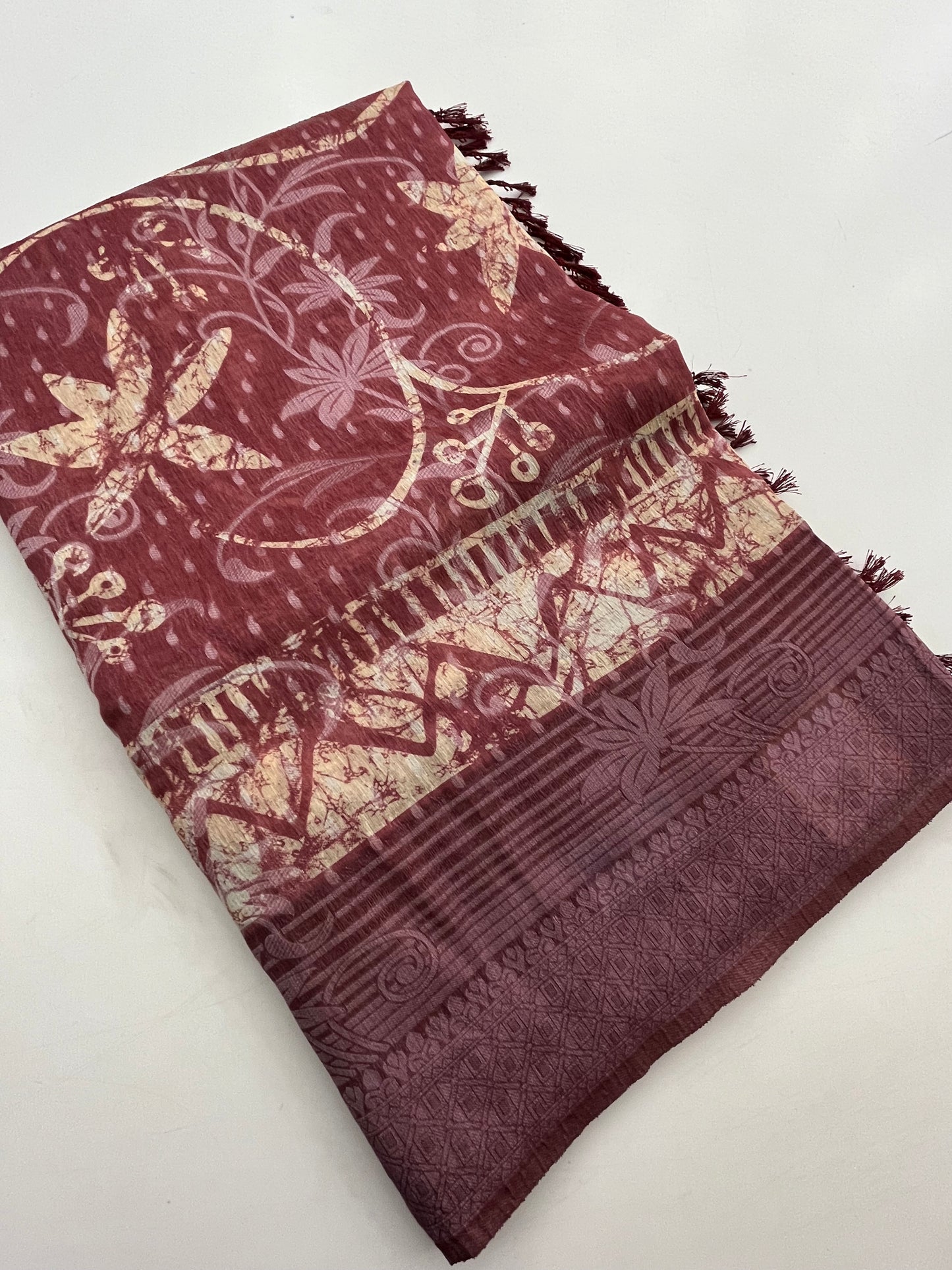 Printed Tussar Fancy