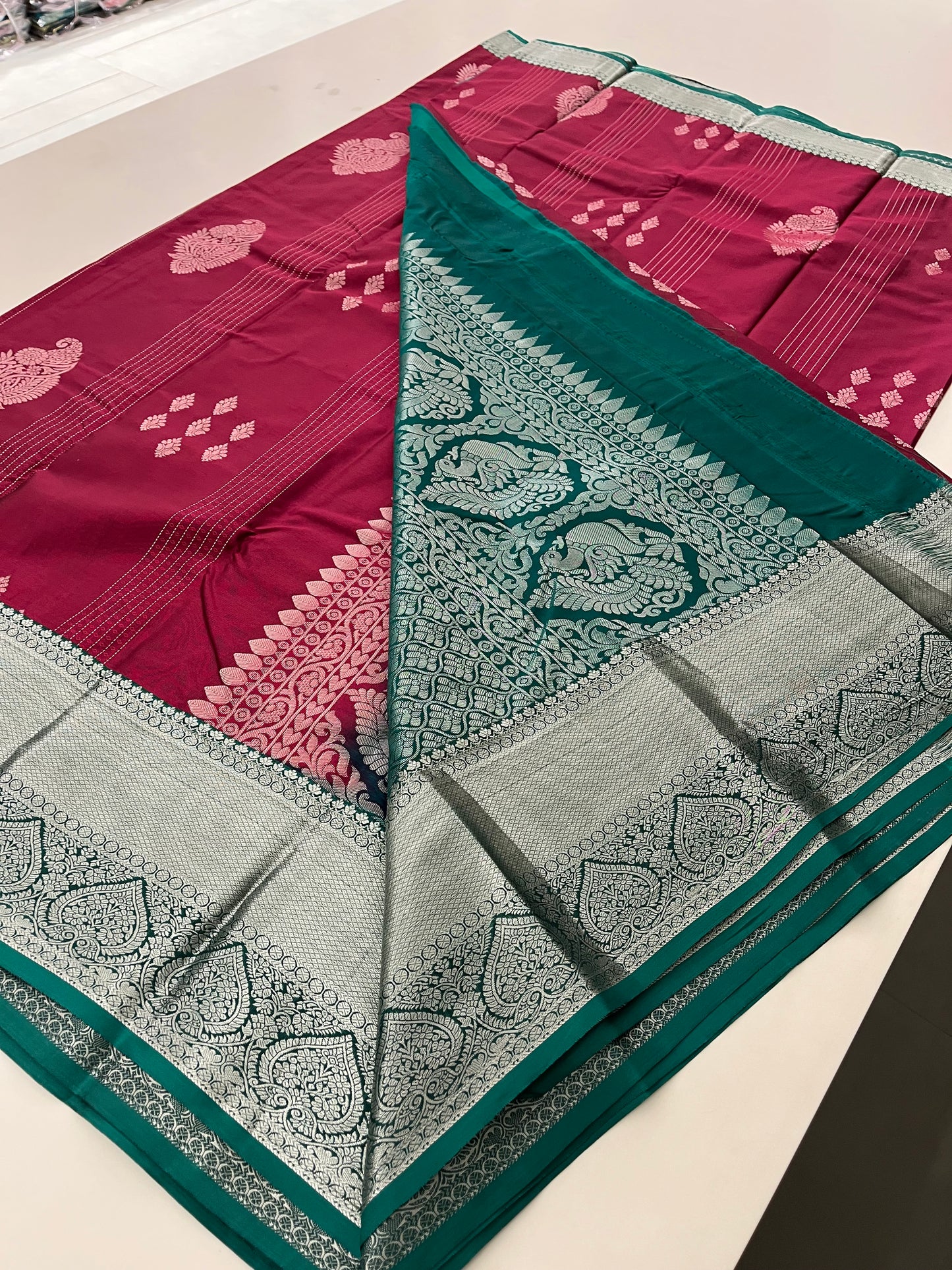 Semi Kanchi Silk Saree