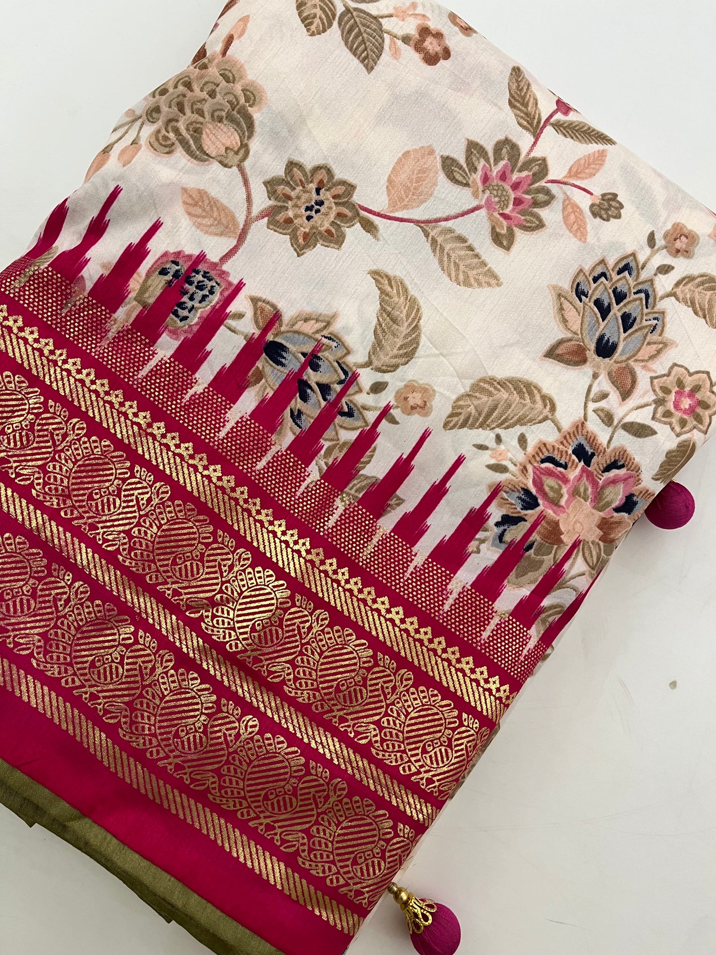 Crepe Chiffon Saree