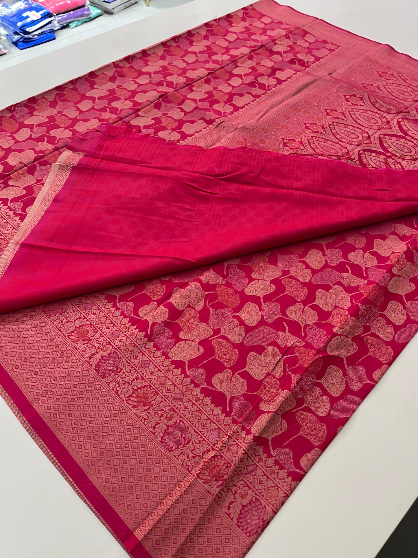 Double zari Soft Saree