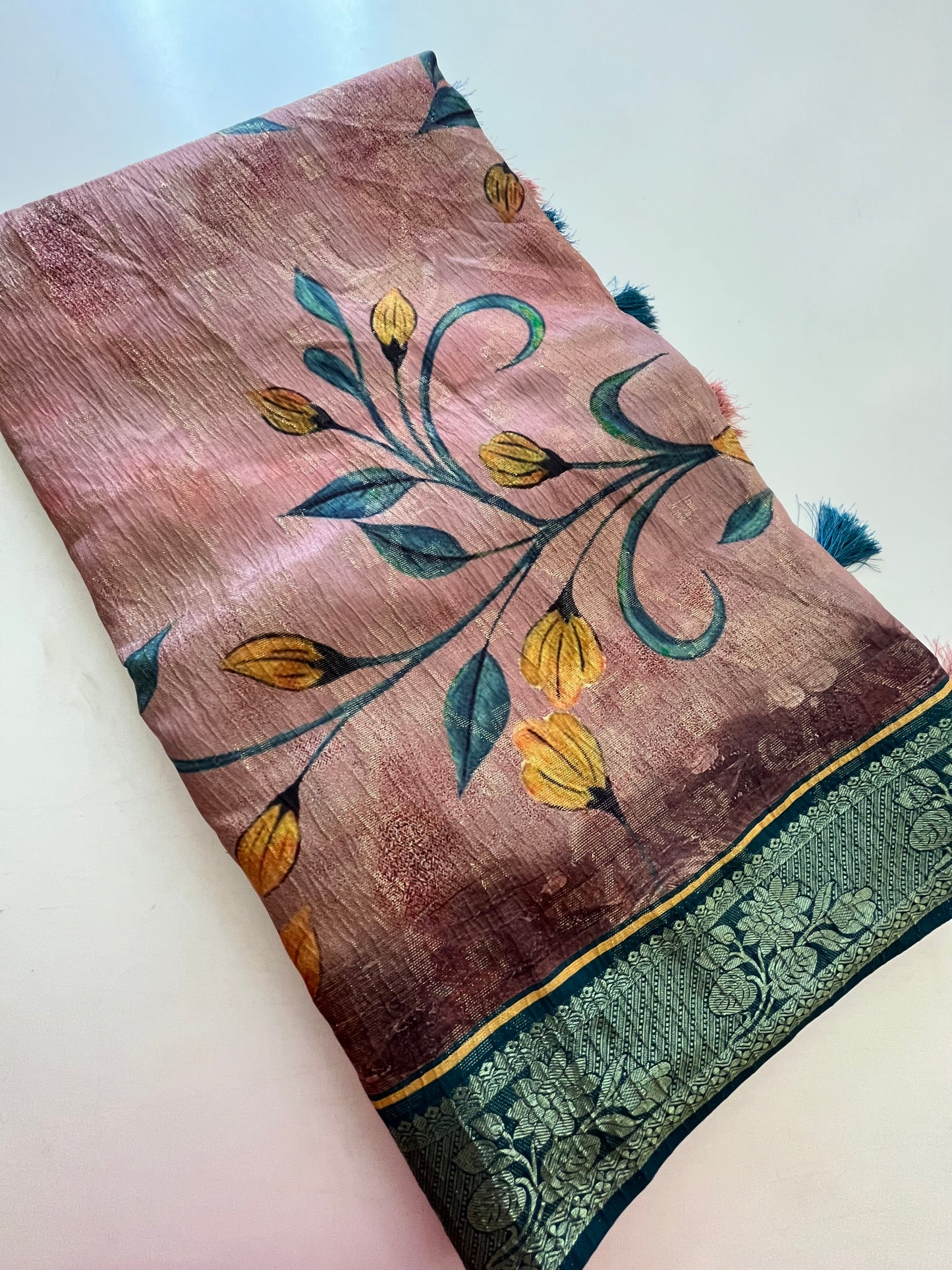 Printed Tussar fancy