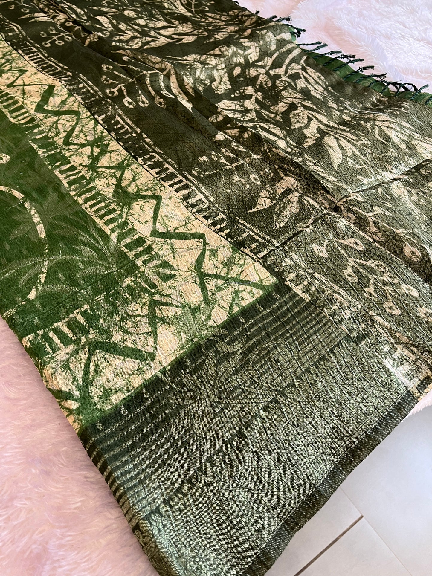 Printed Tussar Fancy