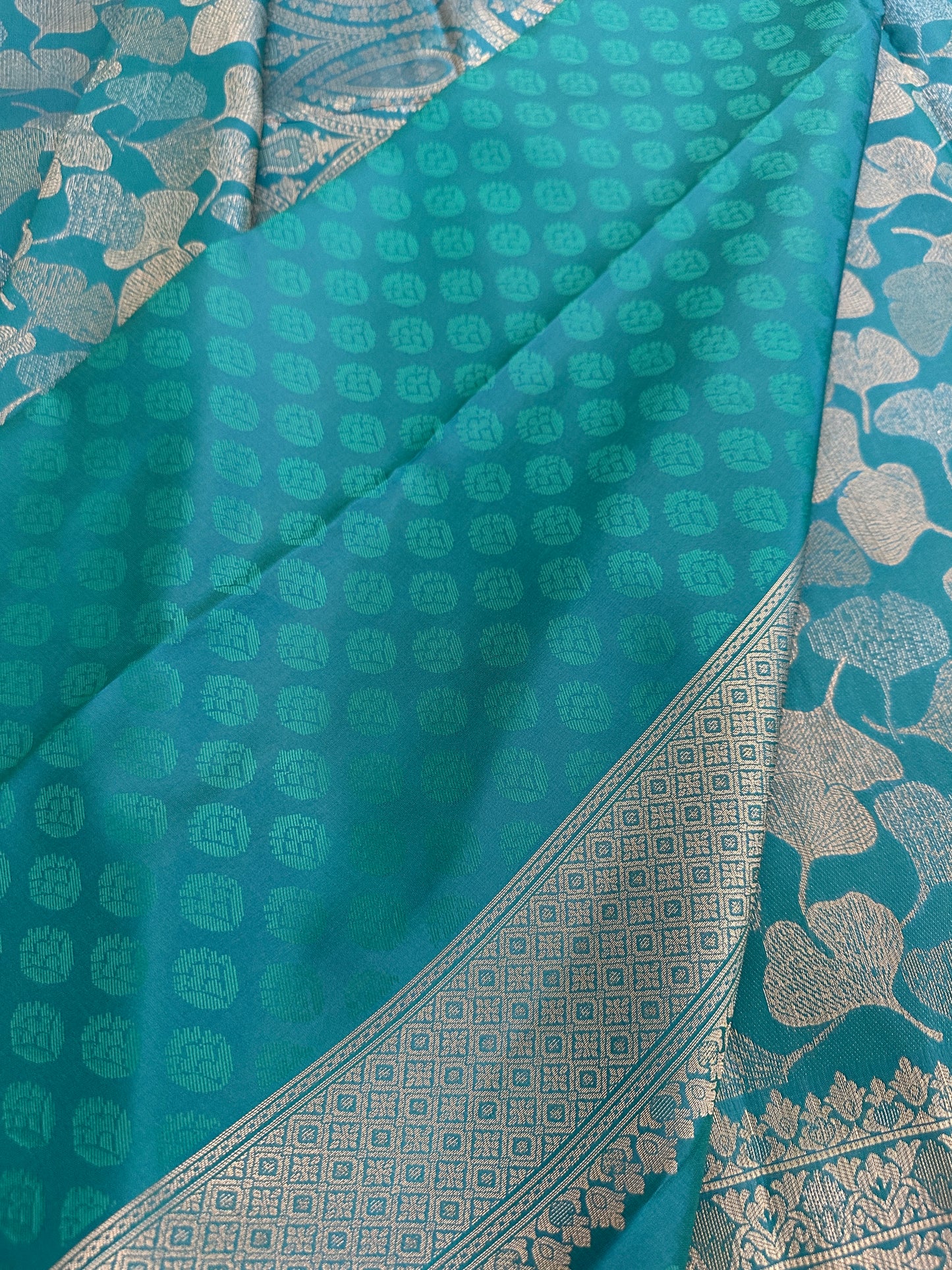 Rama Blue Soft Kanjeevaram Styles Zari Designer Saree