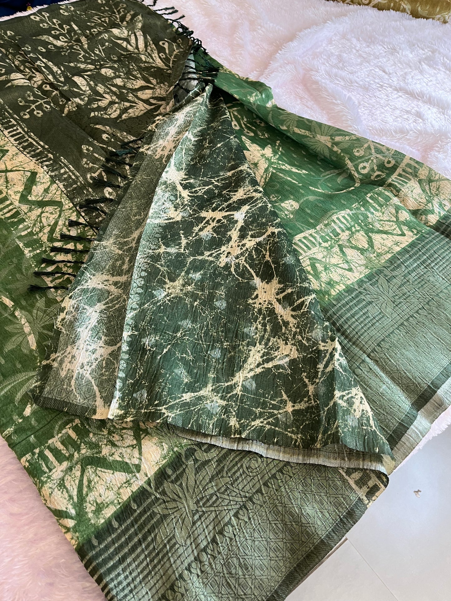 Printed Tussar Fancy