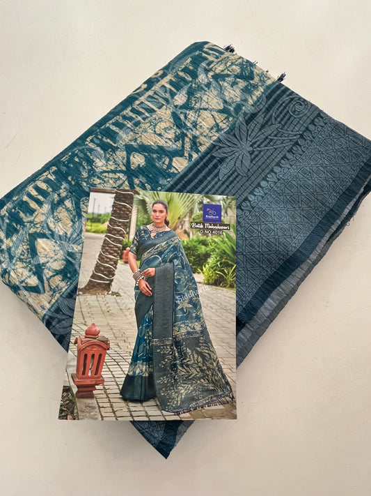 Printed Tussar Fancy