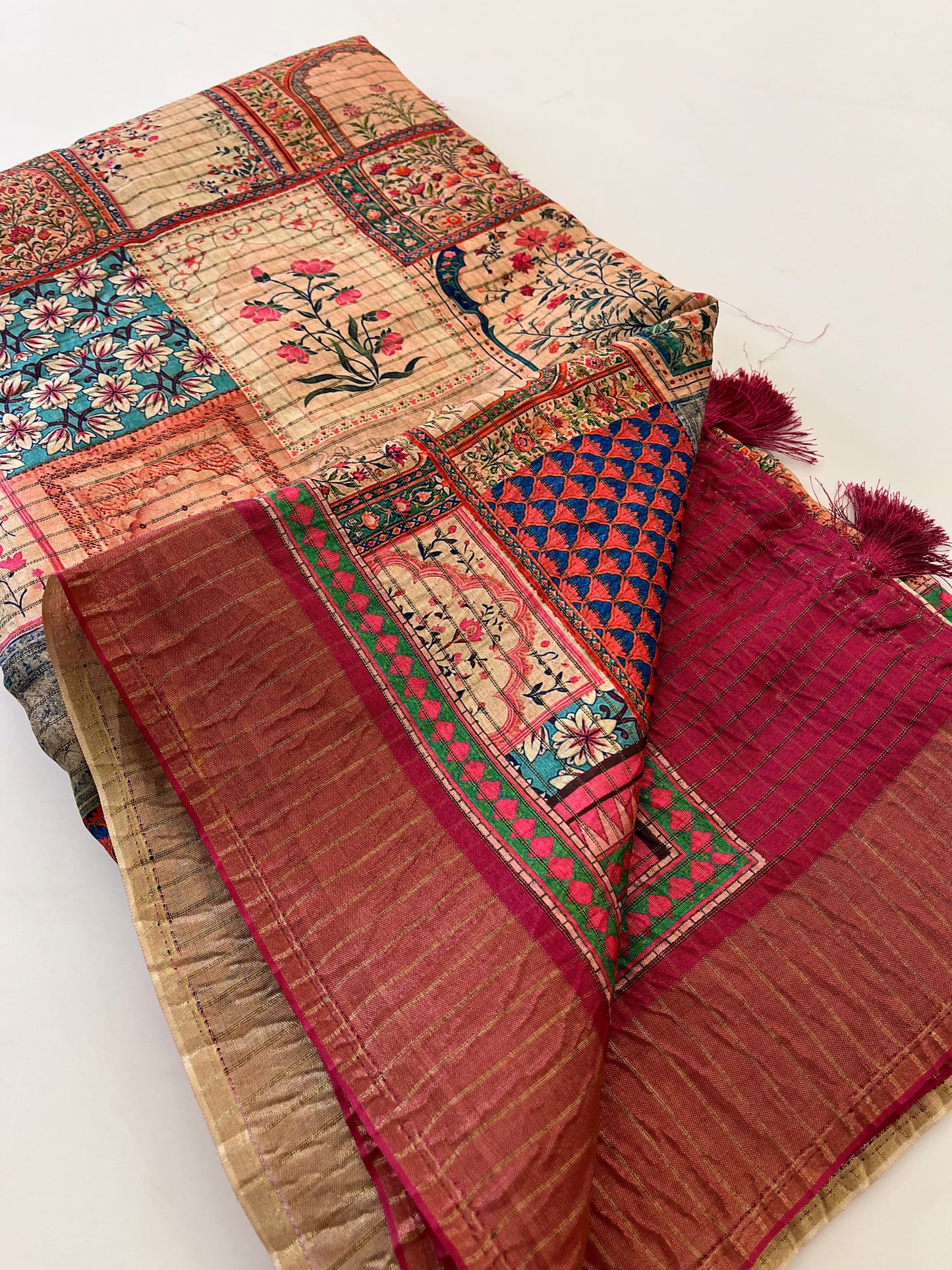 Crush Tussar Printed