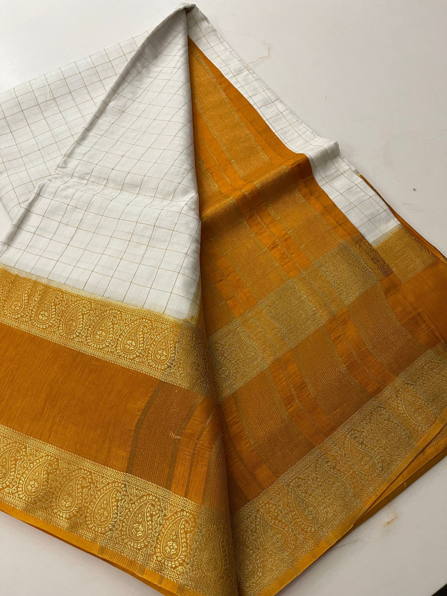 Dupion silk saree