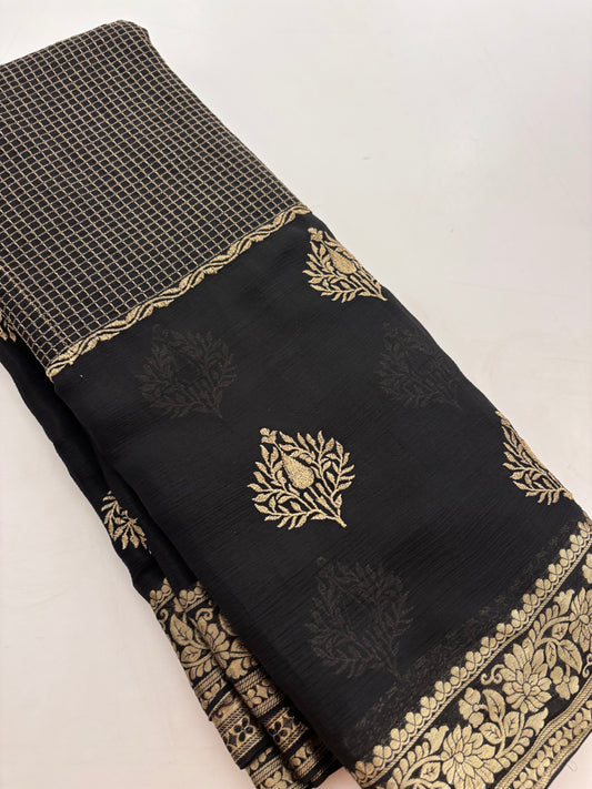 Designer Georgette embroidery