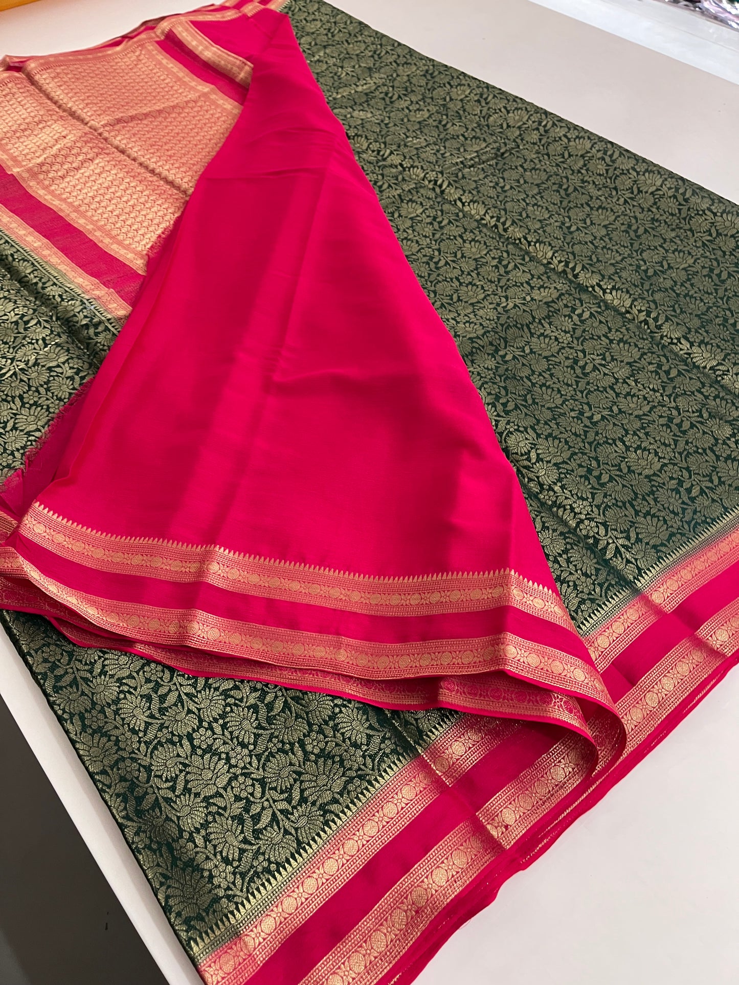 Brocade Banarasi soft silk